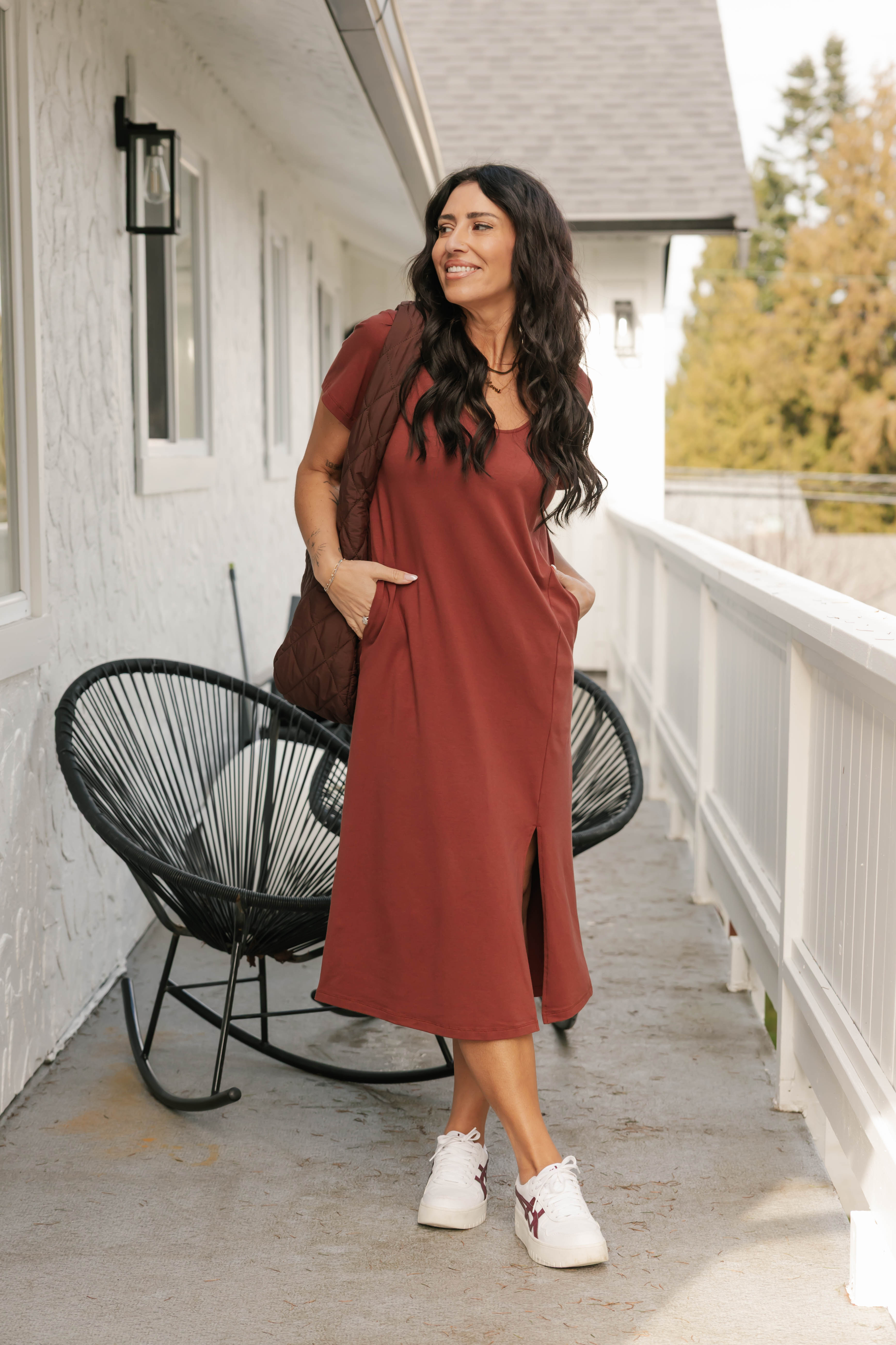 Emma Maxi Dress in Chestnut Brown  Smash + Tess
