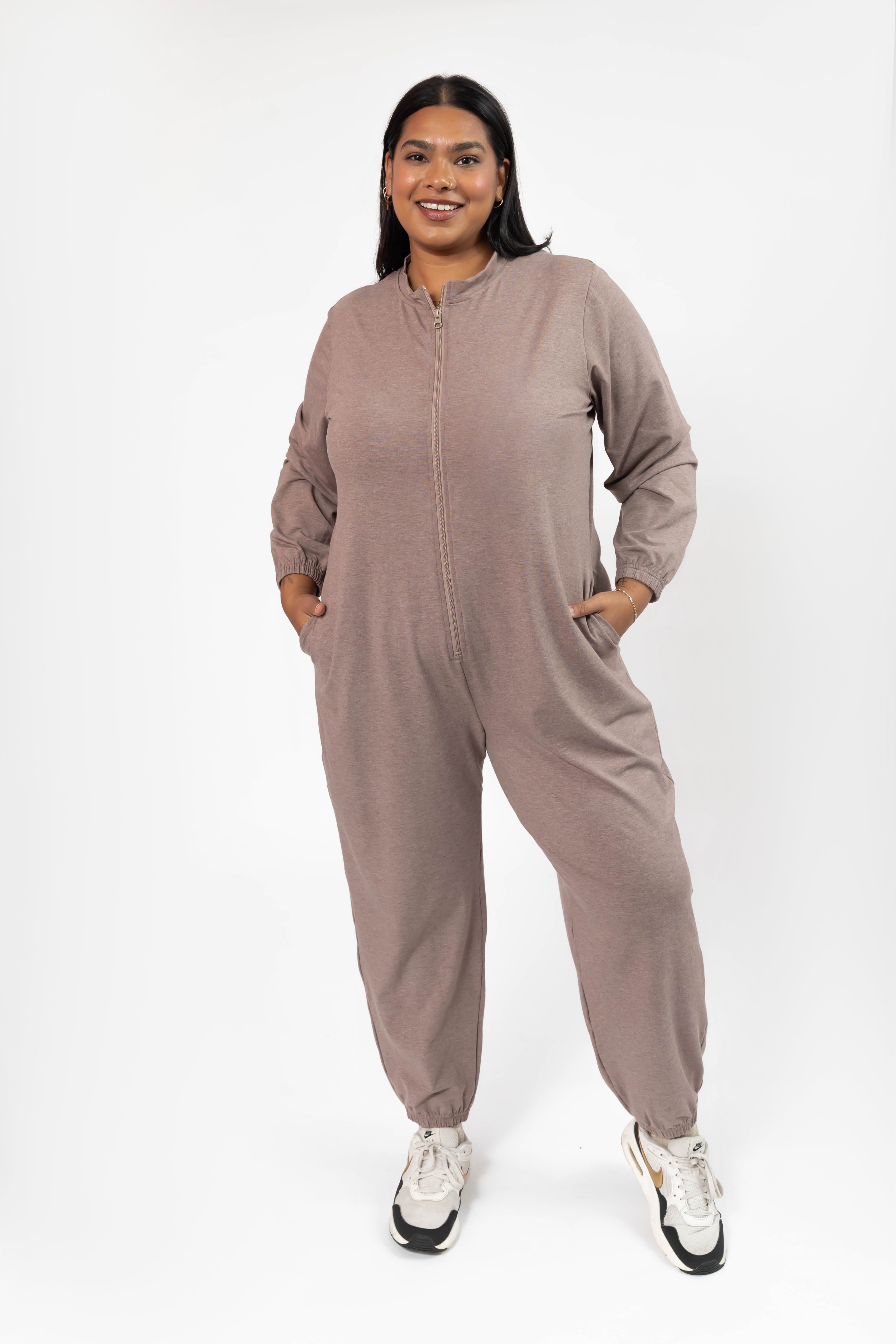 Matilda Zip Up Romper in Mocha Brown – Smash + Tess