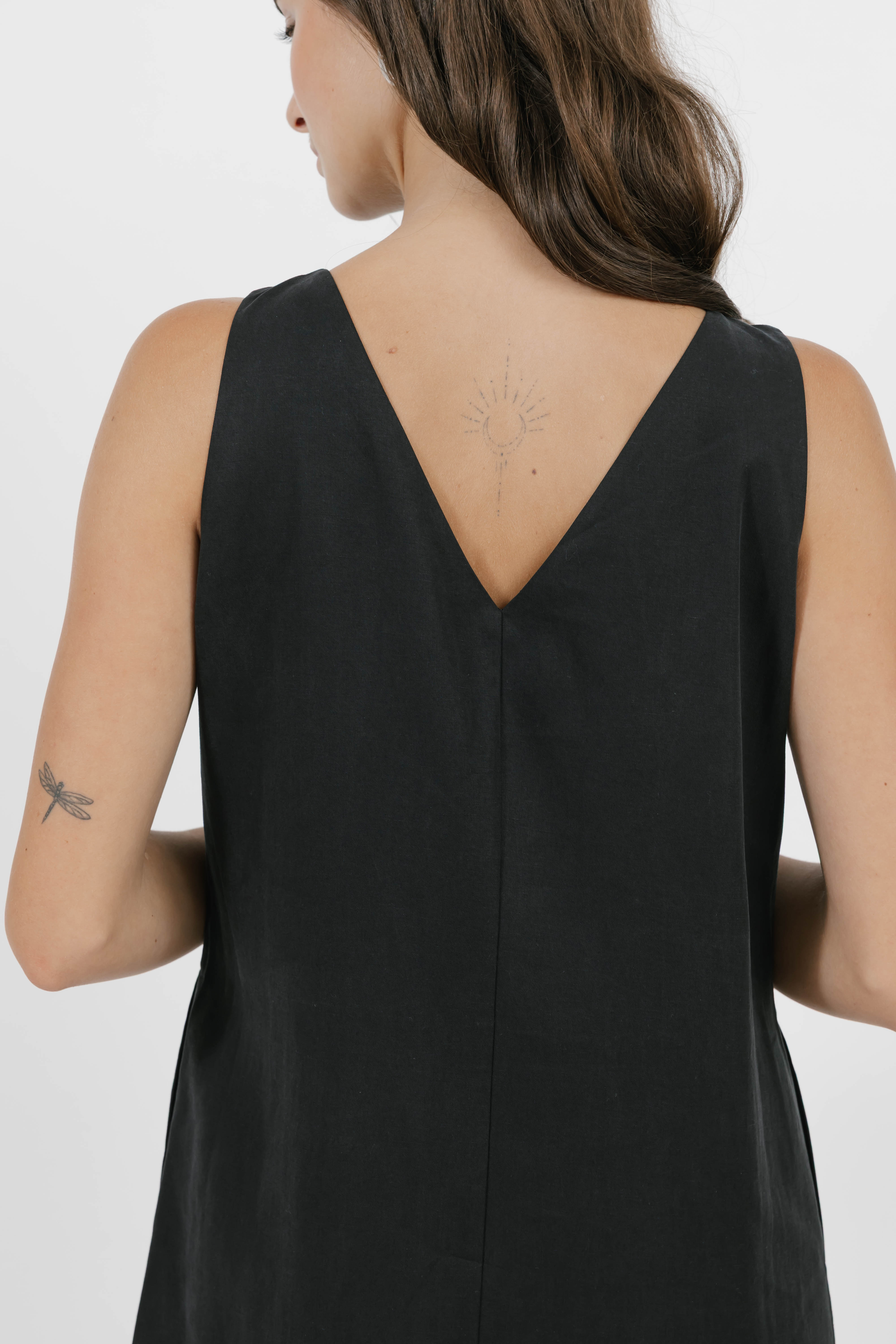 Aaliyah Mini Dress in Soft Black