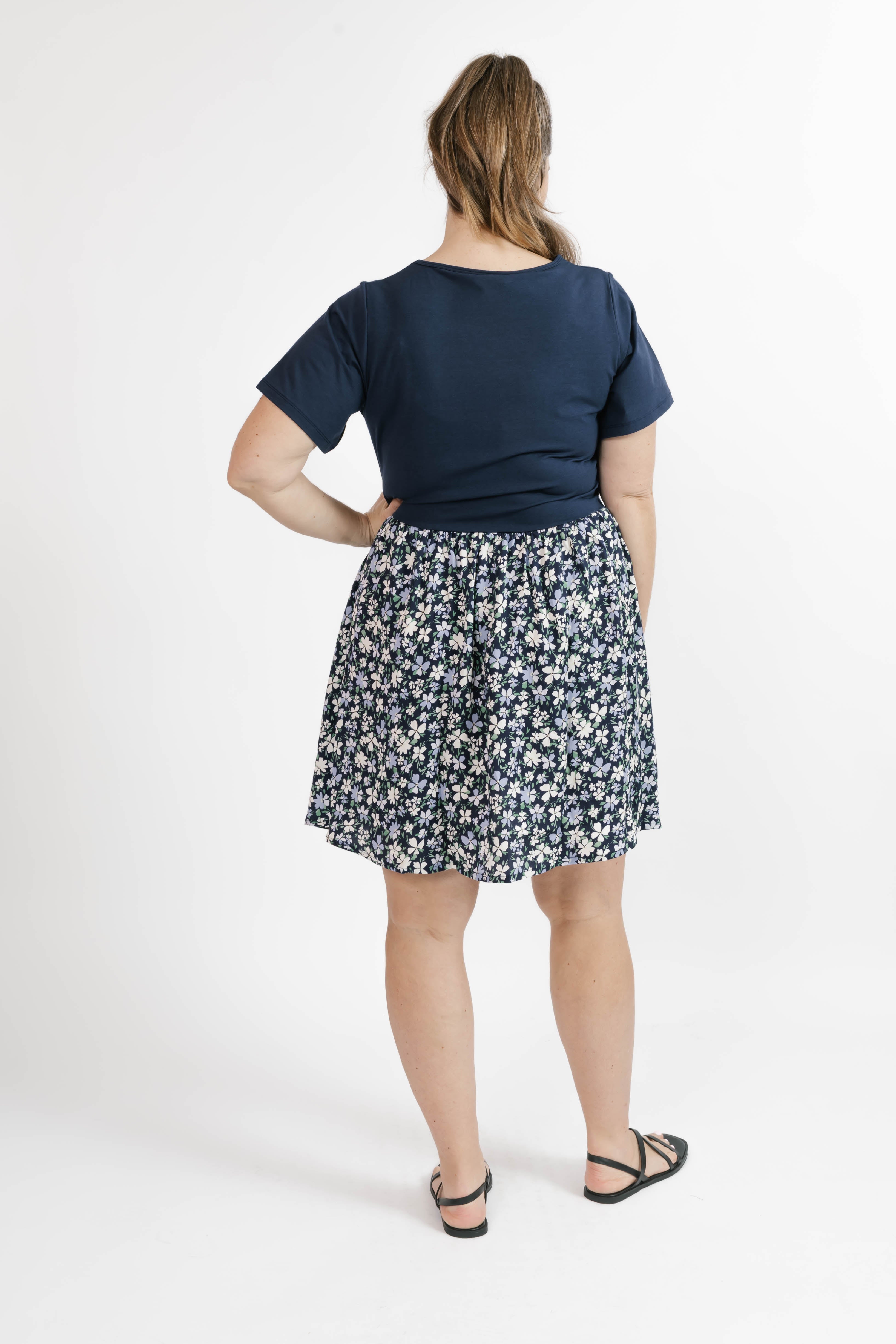 Andi Mini Dress in Navy/Floral