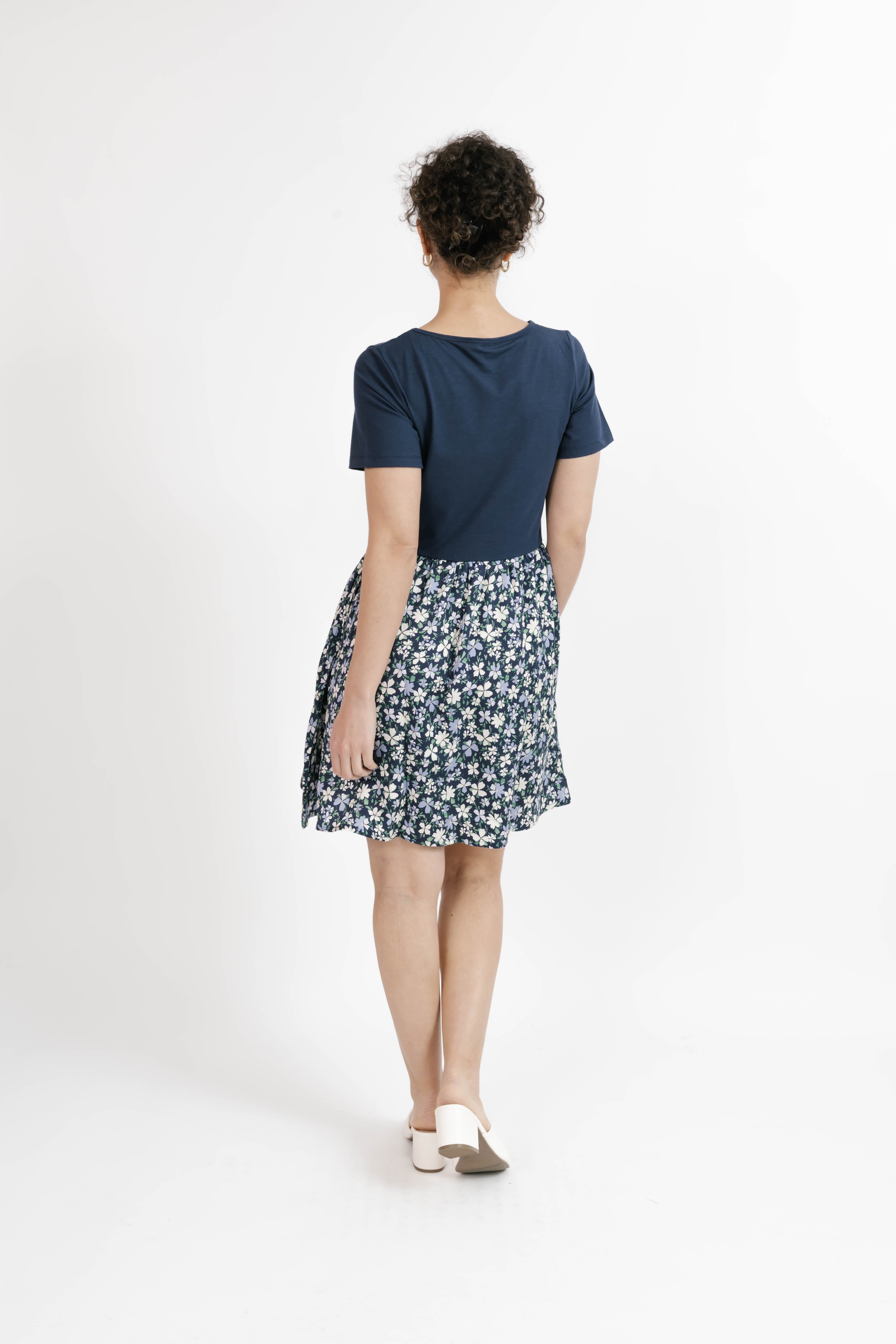 Andi Mini Dress in Navy/Floral