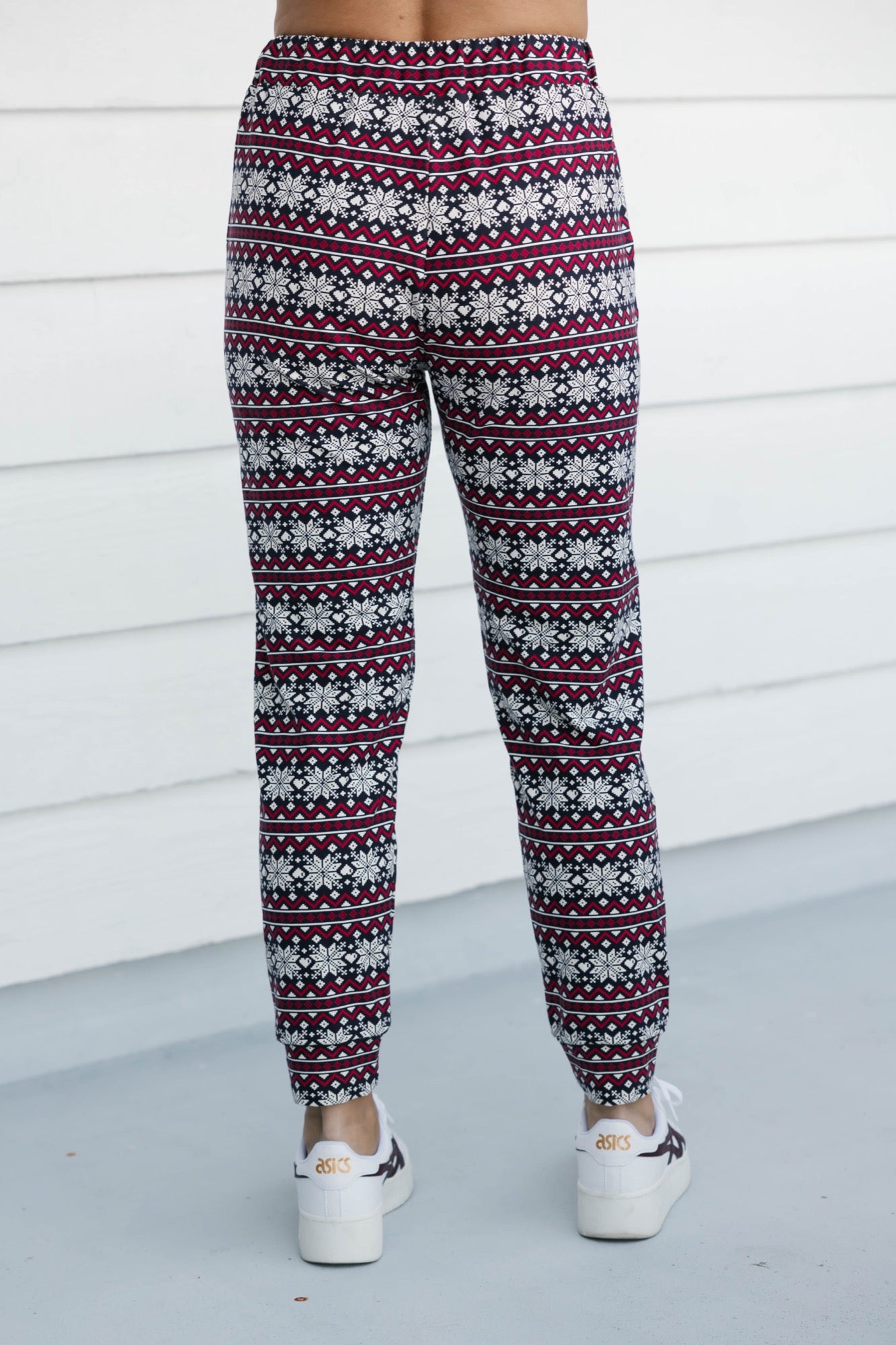 Anyday Jogger in Red Fair Isle