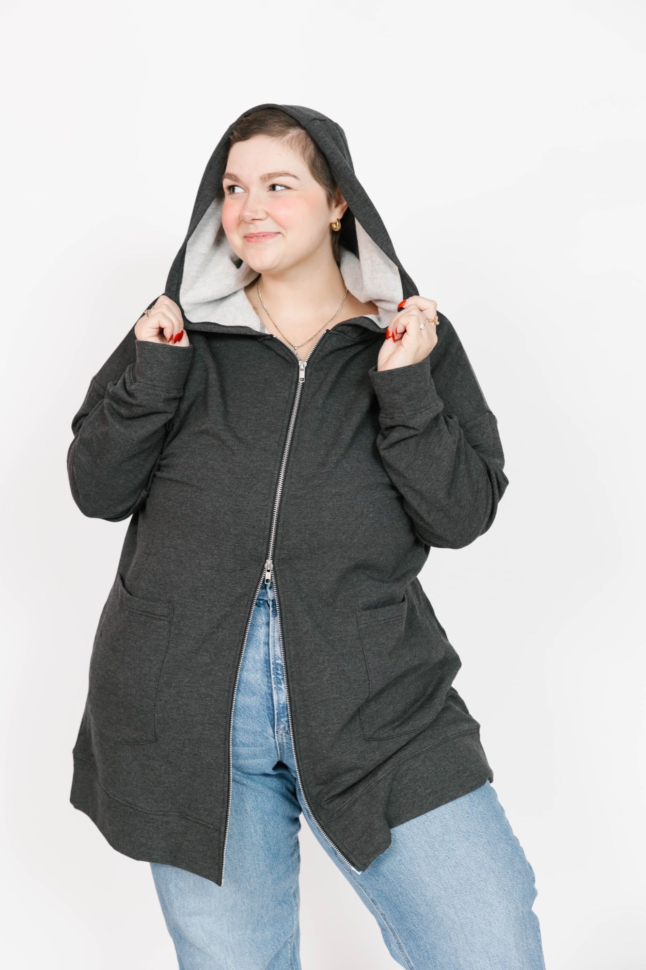 Avery Hoodie in Charcoal Mix