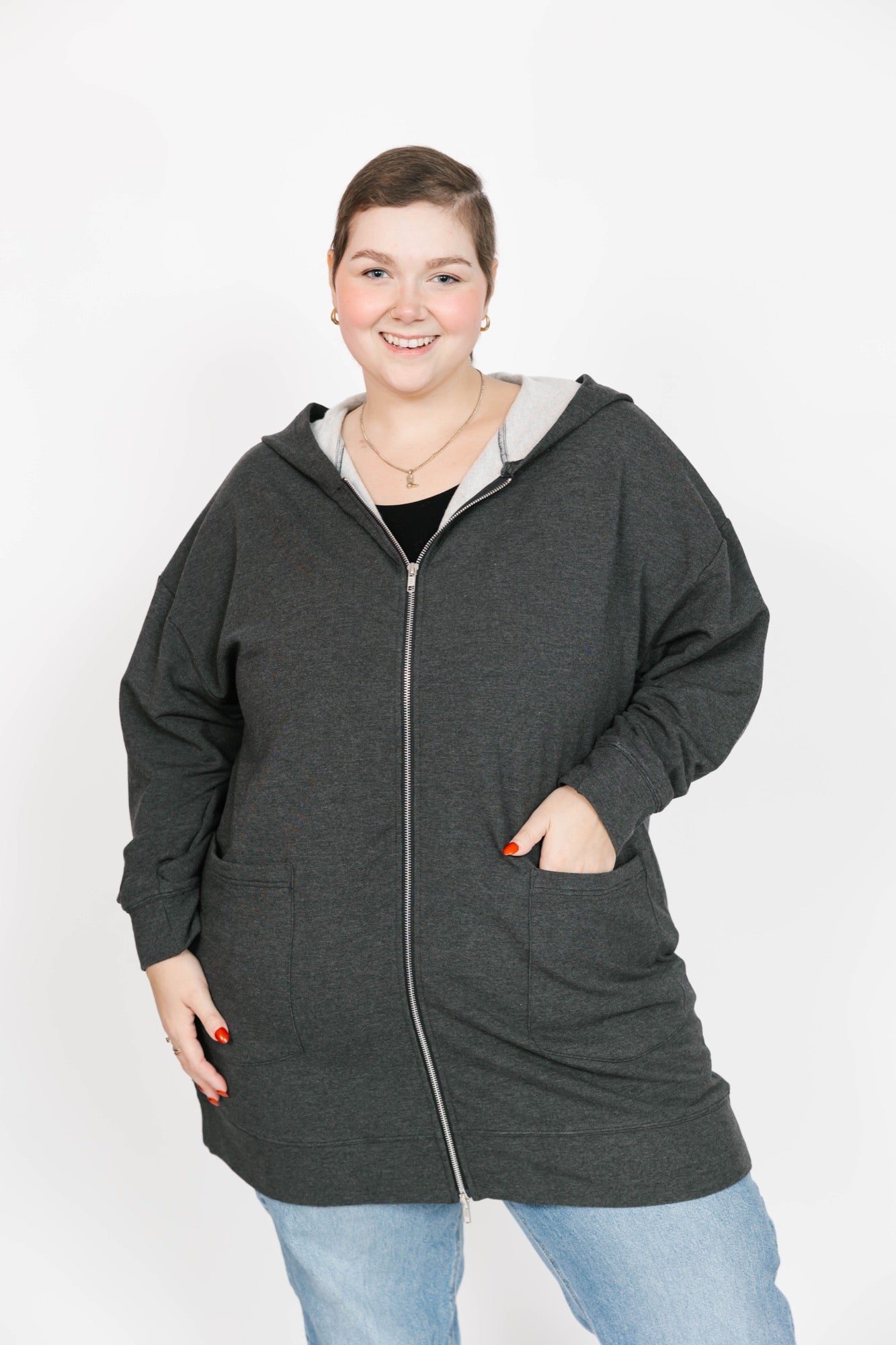 Avery Hoodie in Charcoal Mix