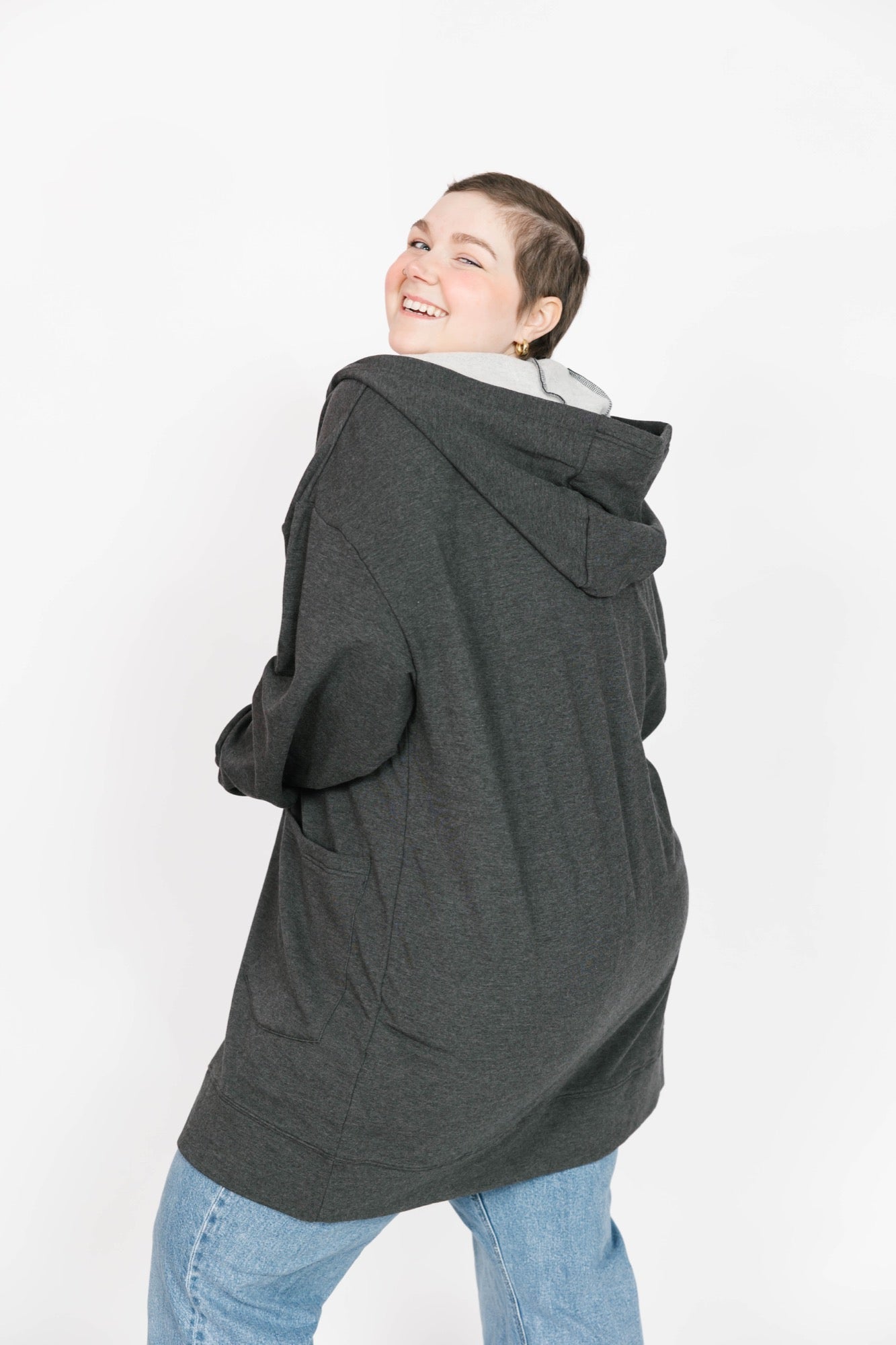 Avery Hoodie in Charcoal Mix