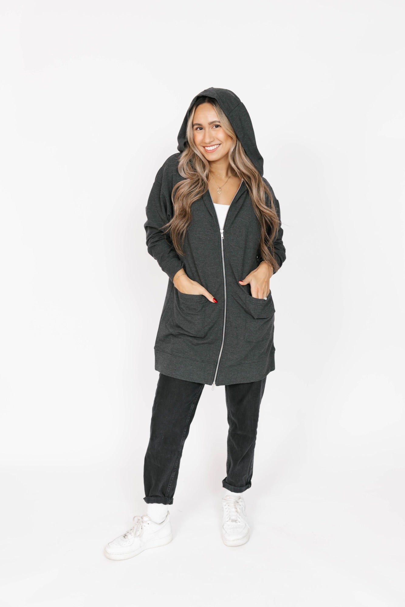 Avery Hoodie in Charcoal Mix