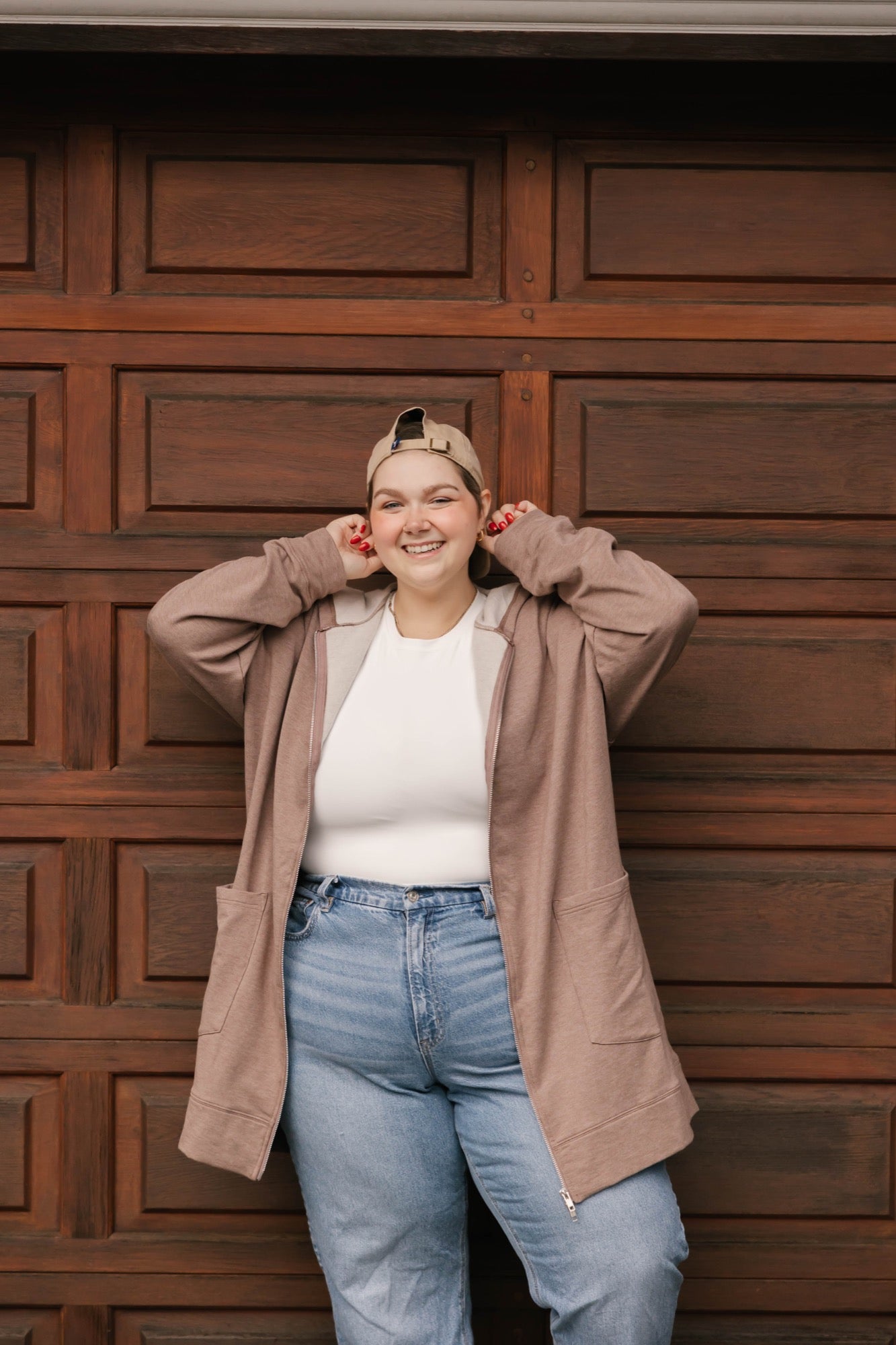 Avery Hoodie in Mocha Brown