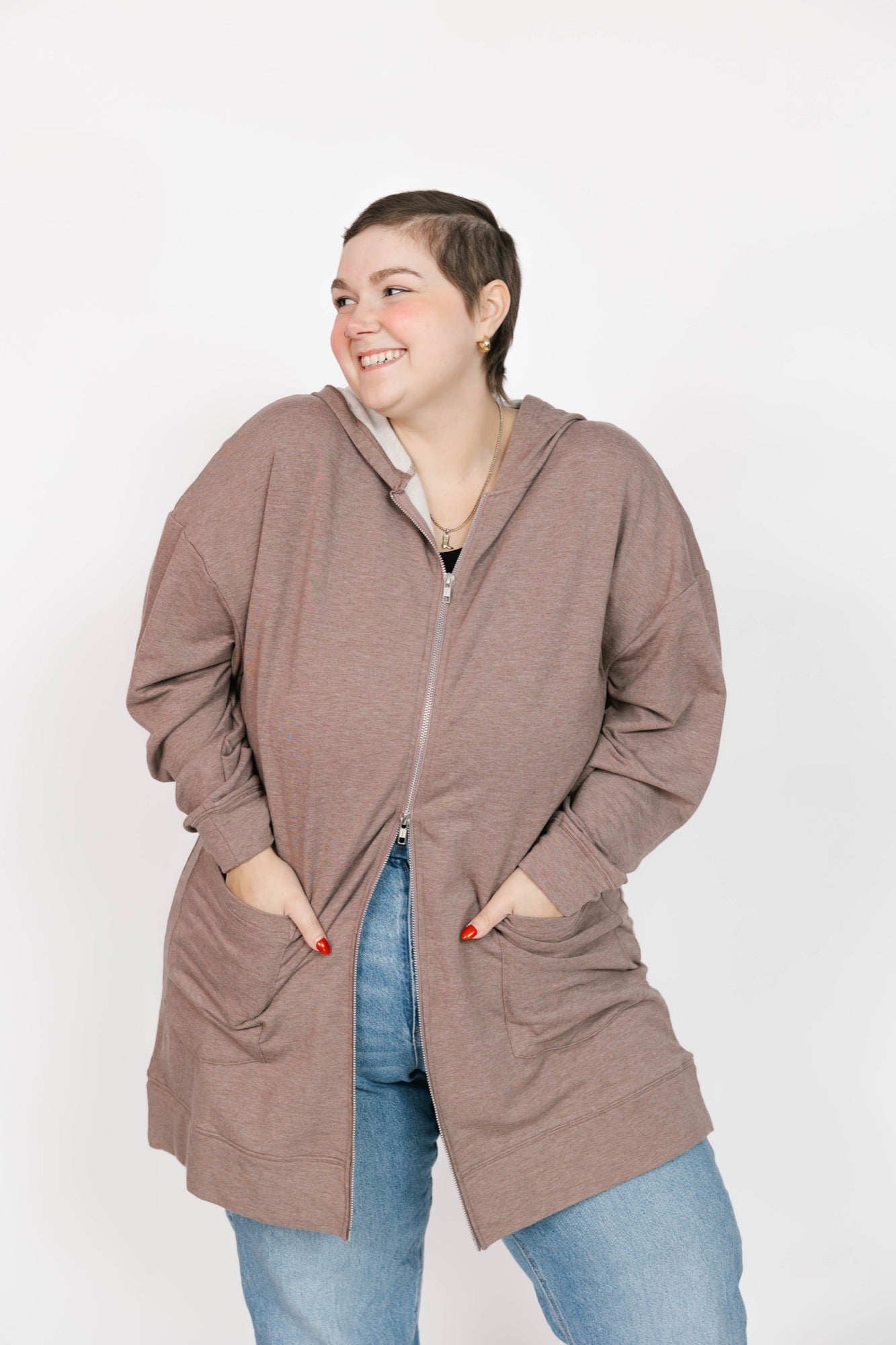 Avery Hoodie in Mocha Brown