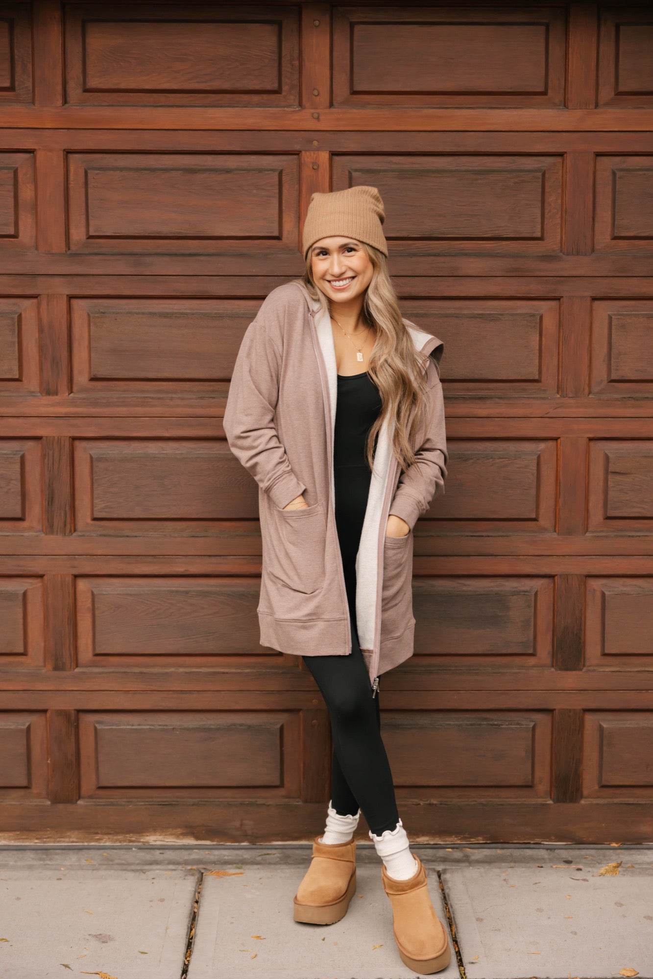 Avery Hoodie in Mocha Brown