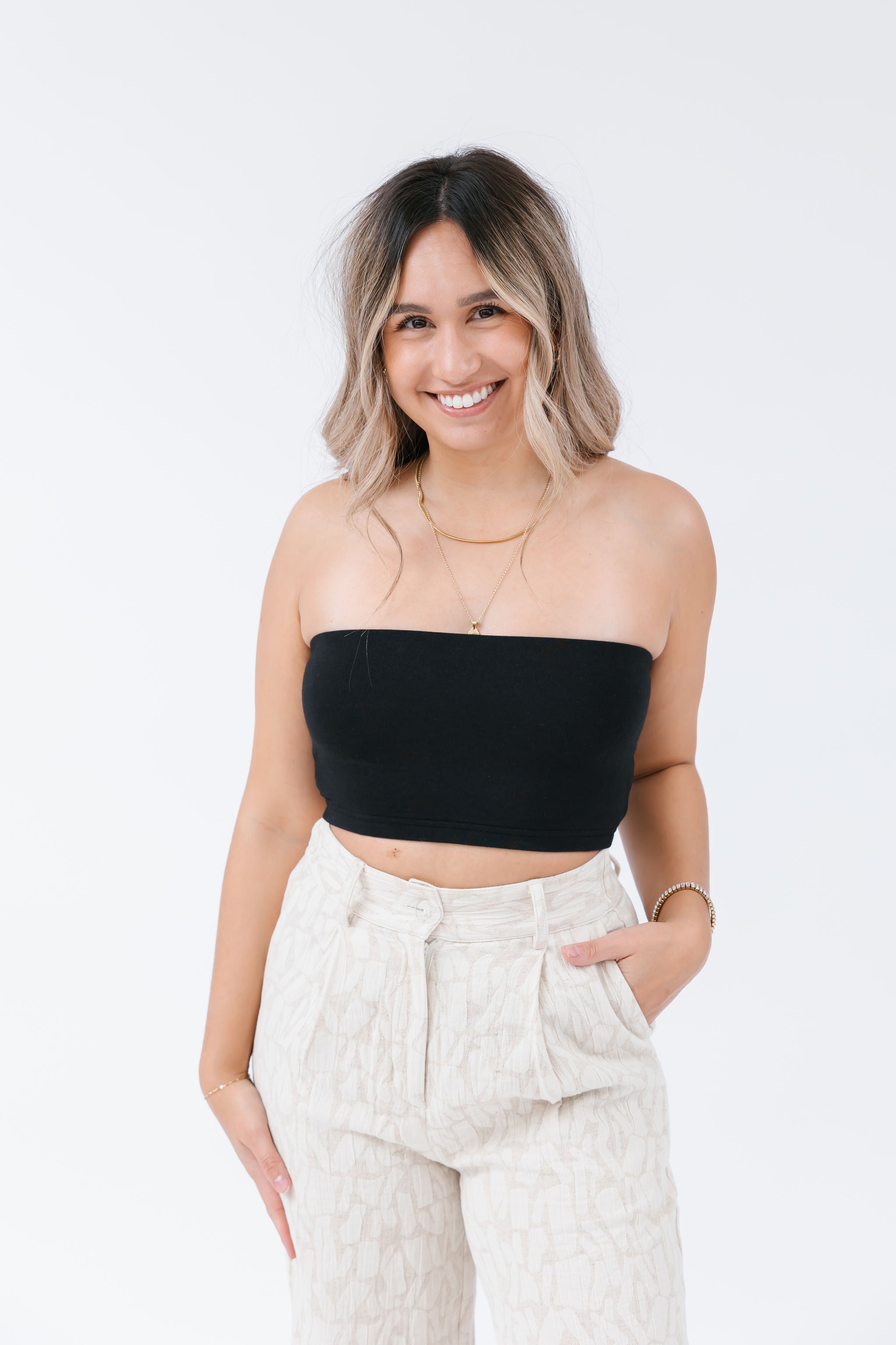 Body Love Tube Top in Midnight Black