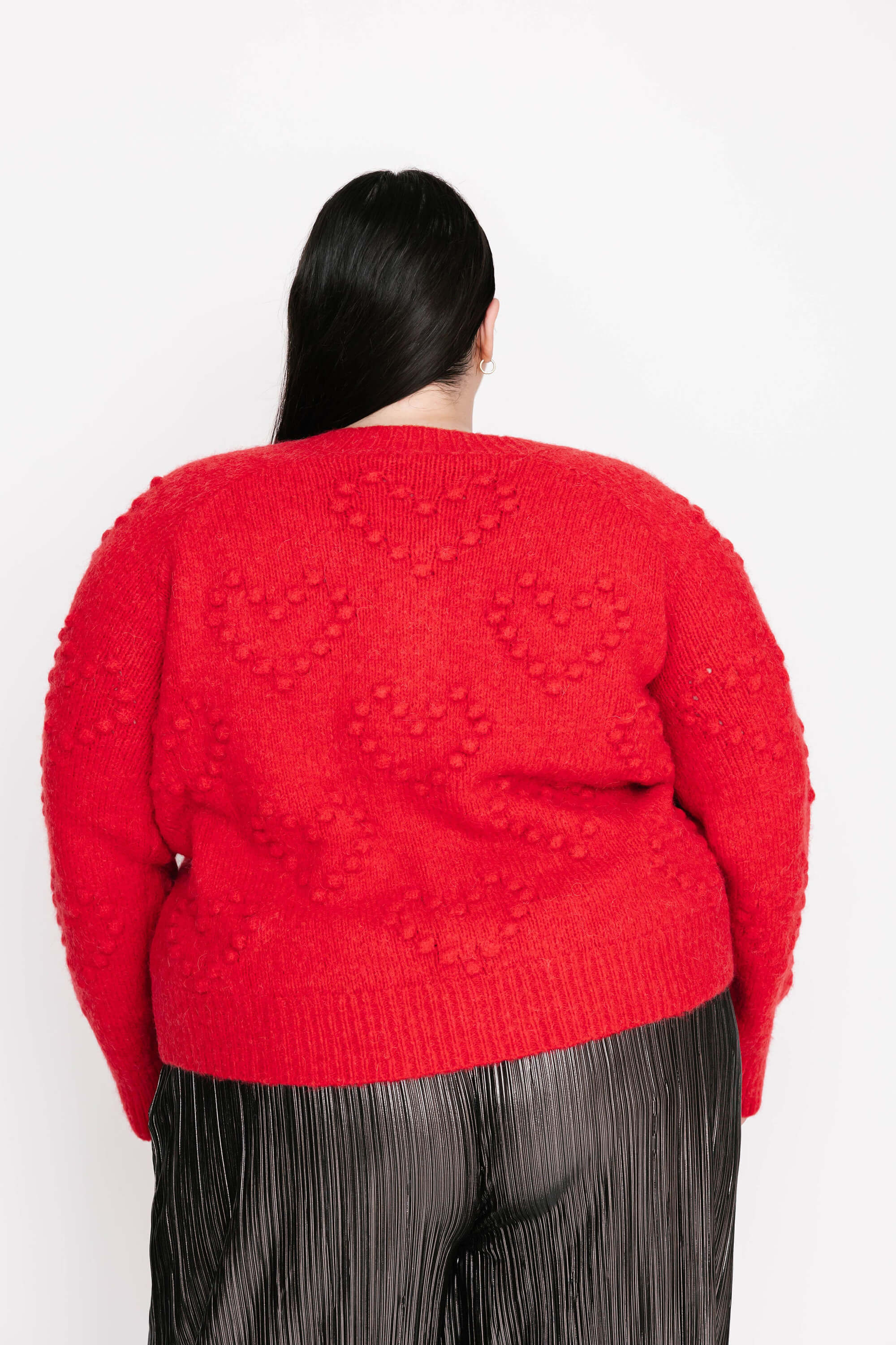 Smash + Tess Bea Bobble Cardigan in Ruby Red