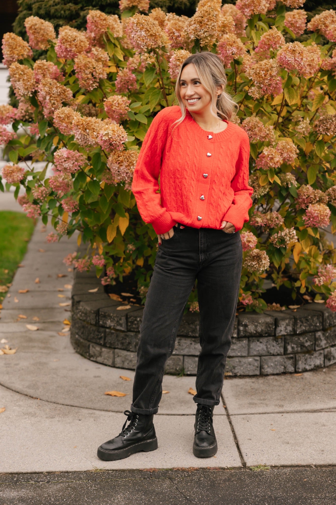 Bella Cardigan in Santa Red