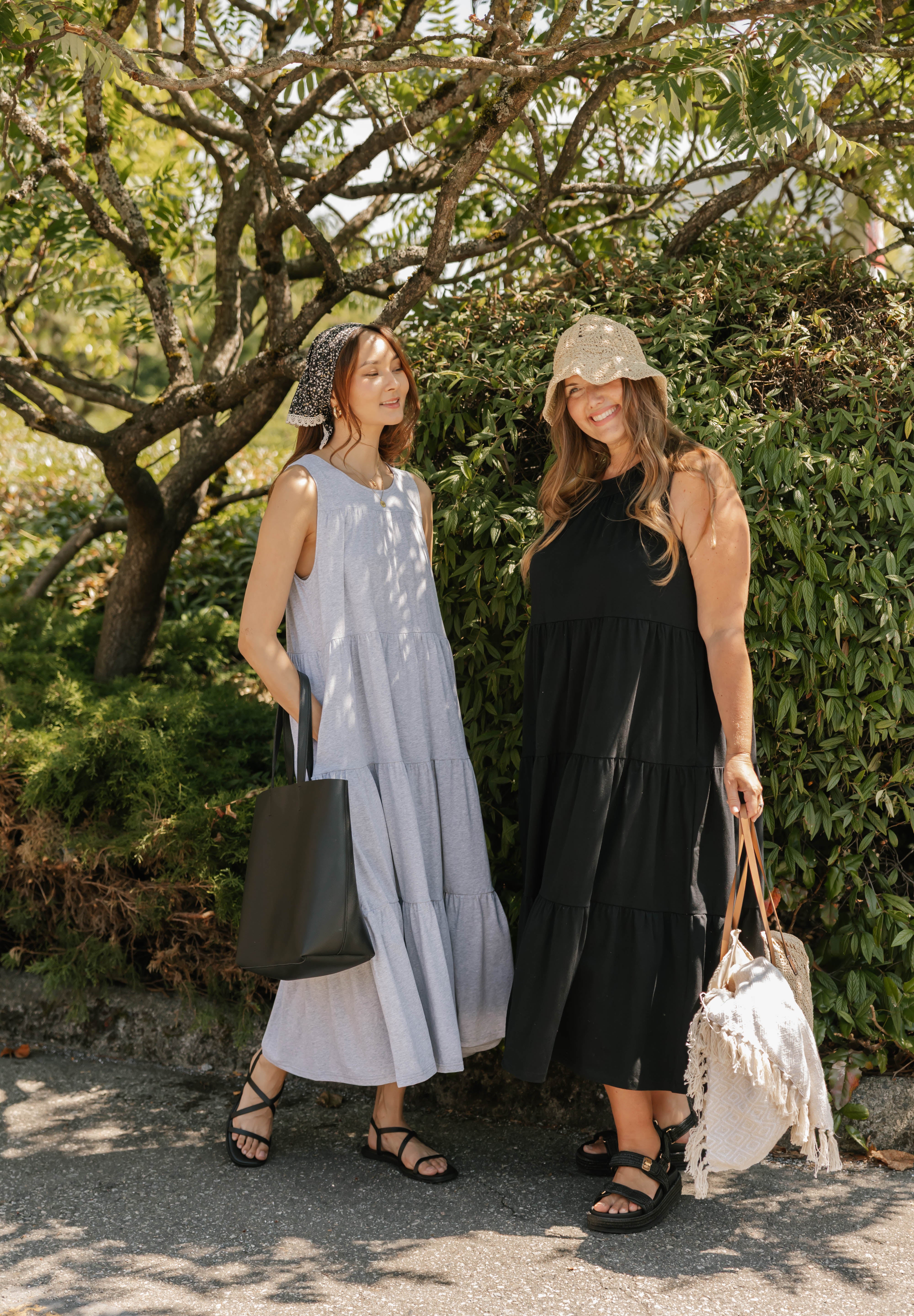 Bria Maxi Dress in Midnight Black