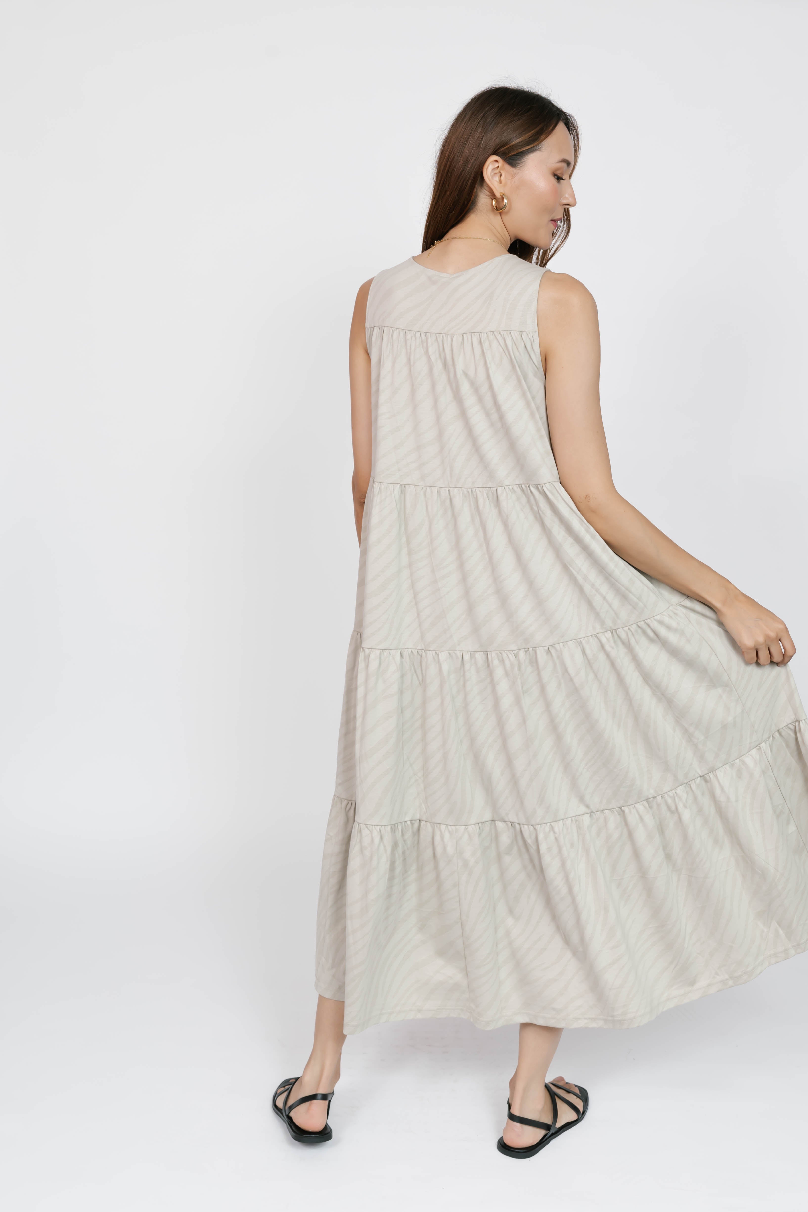 Bria Maxi Dress in Sahara Tiger