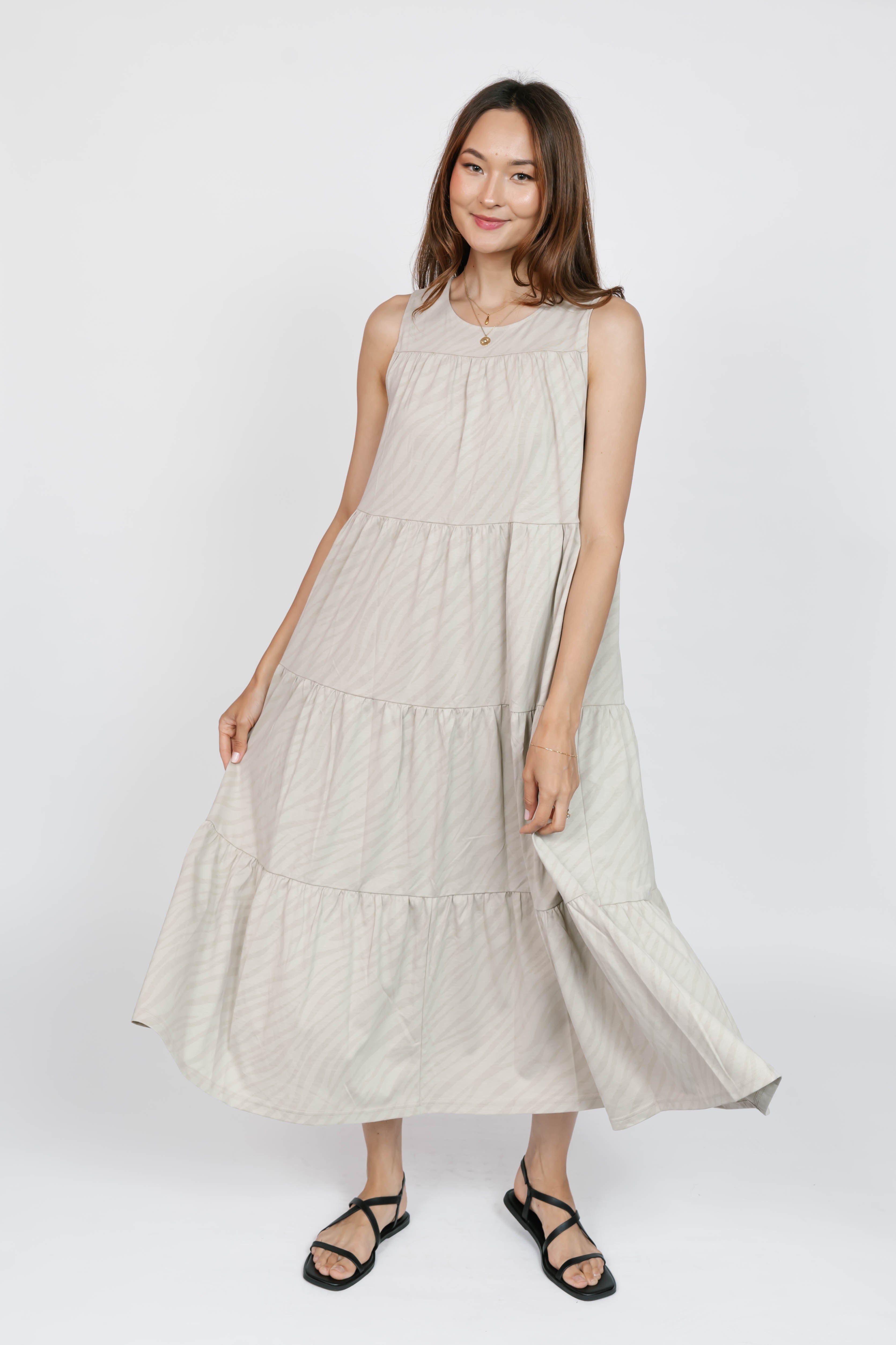 Bria Maxi Dress in Sahara Tiger