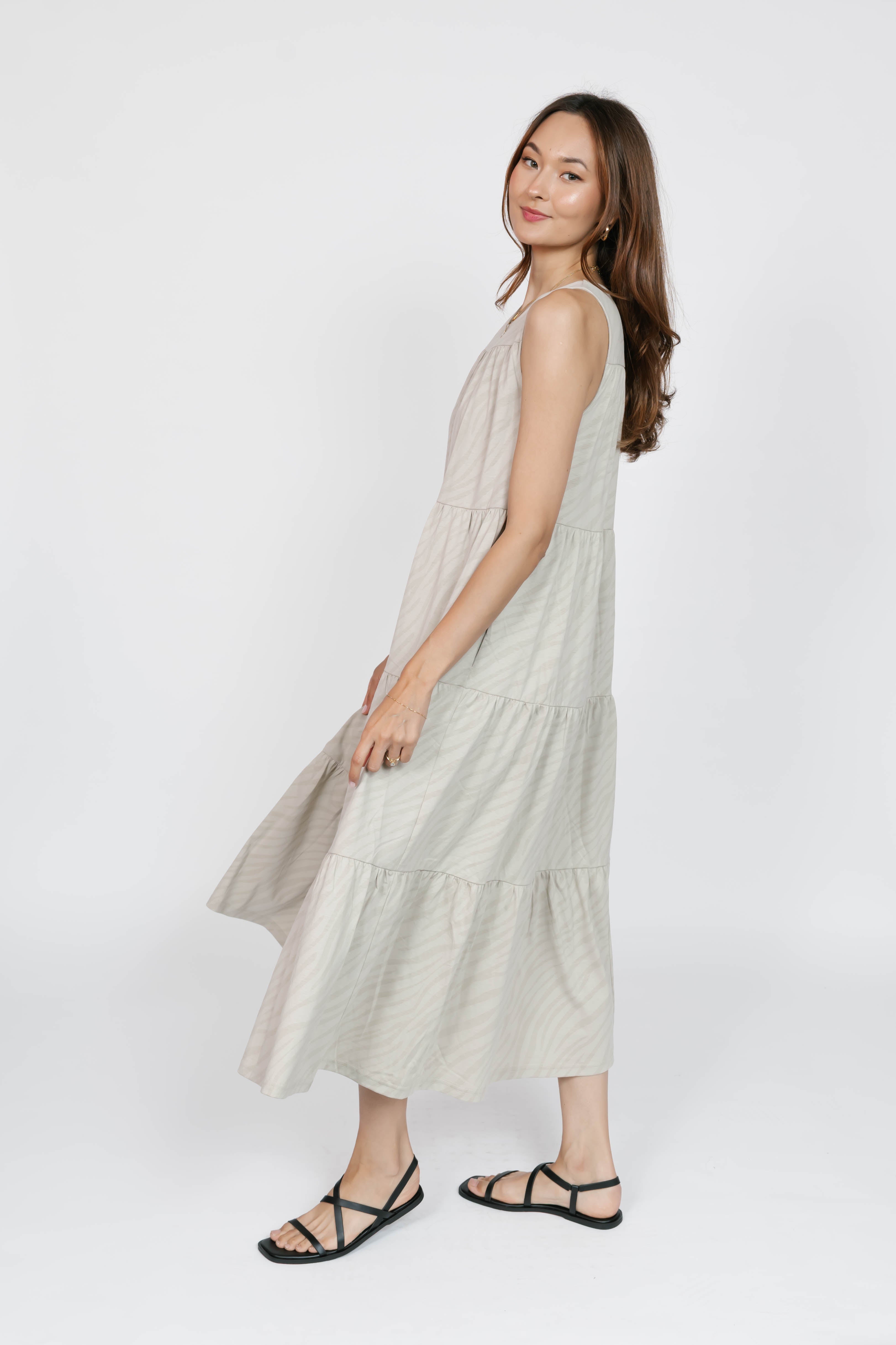 Bria Maxi Dress in Sahara Tiger