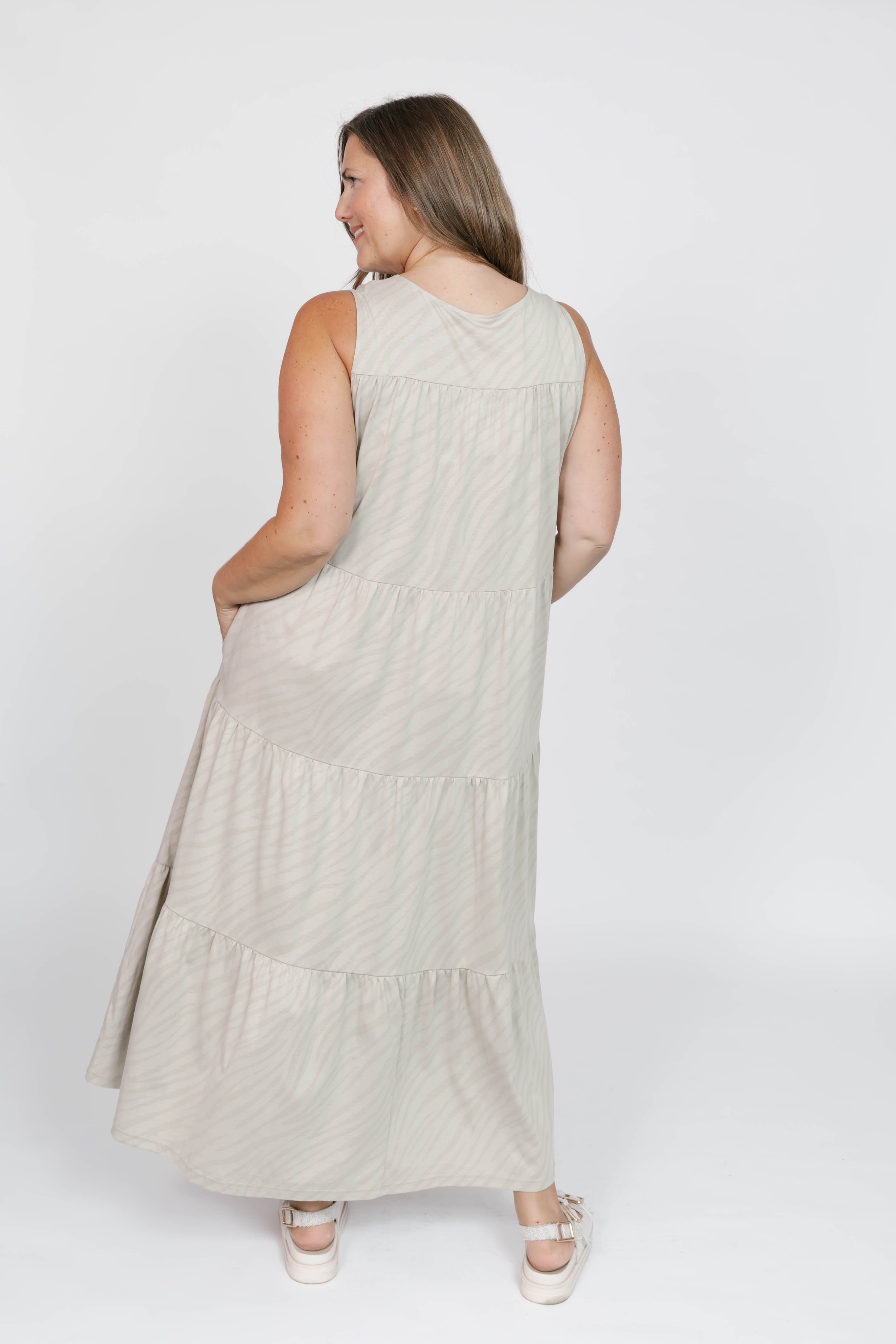 Bria Maxi Dress in Sahara Tiger