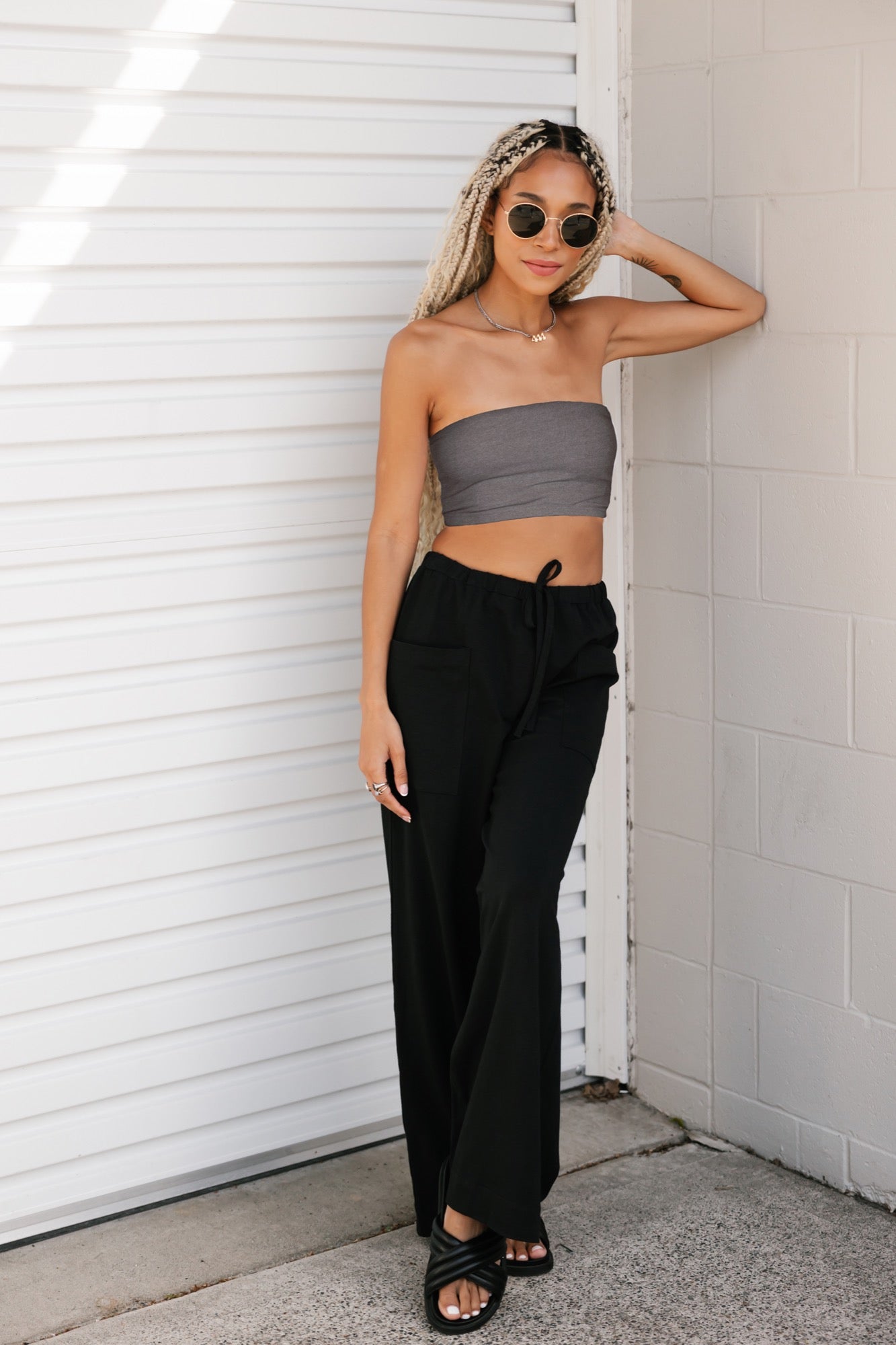 Banging Tube Top in Charcoal Mix