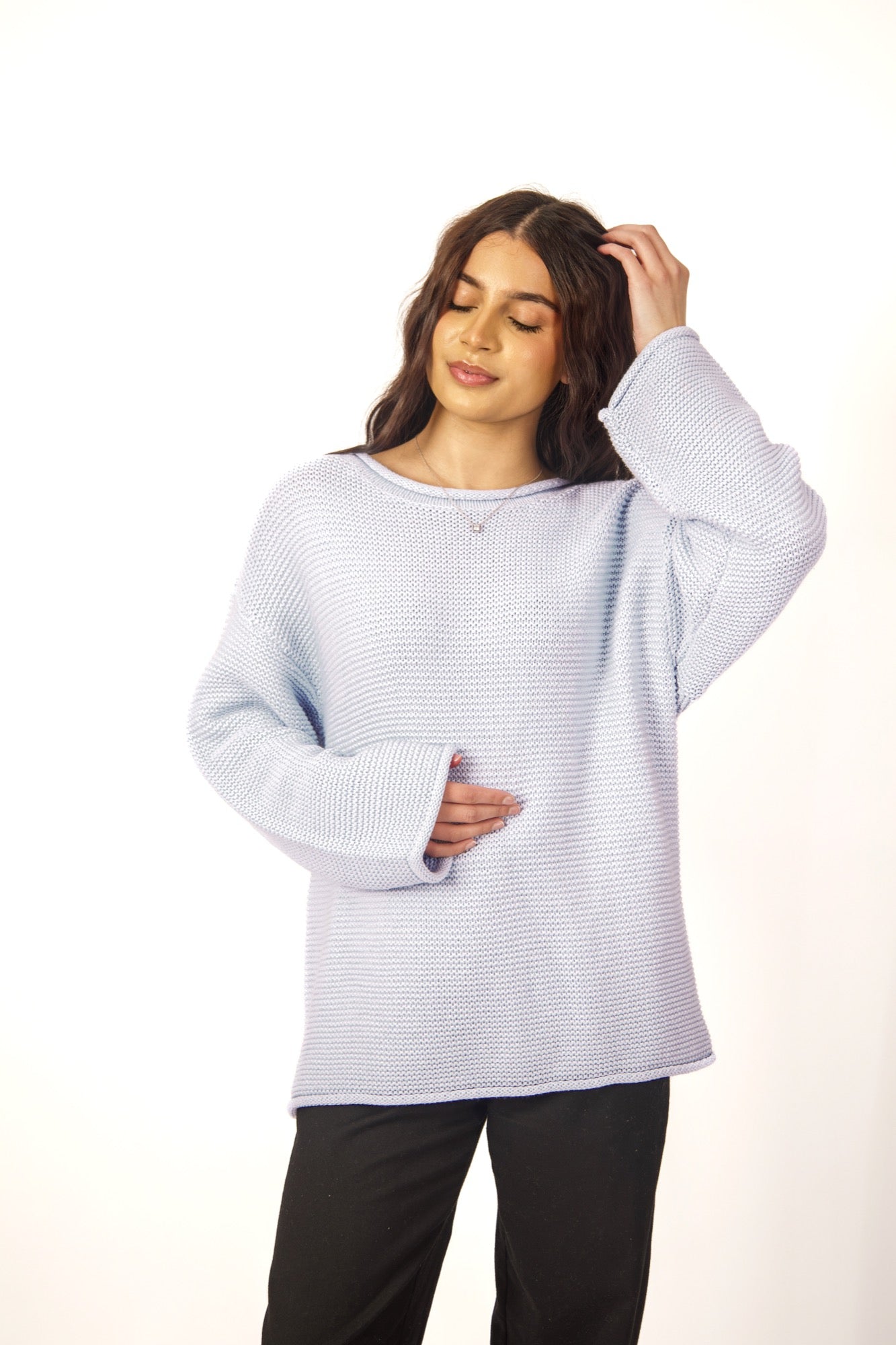 Callie Sweater in Light Blue