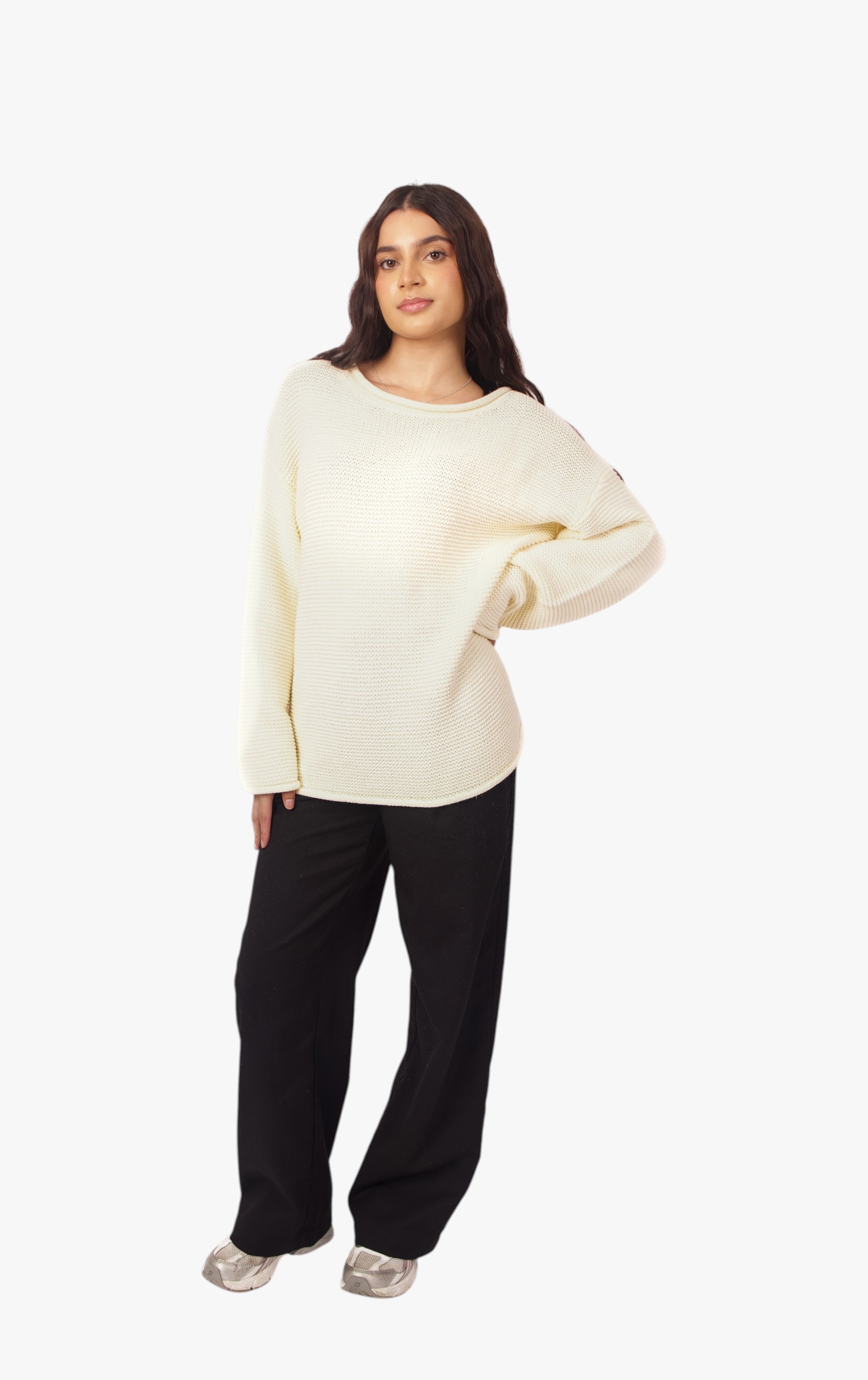 Callie Sweater in Light Cream
