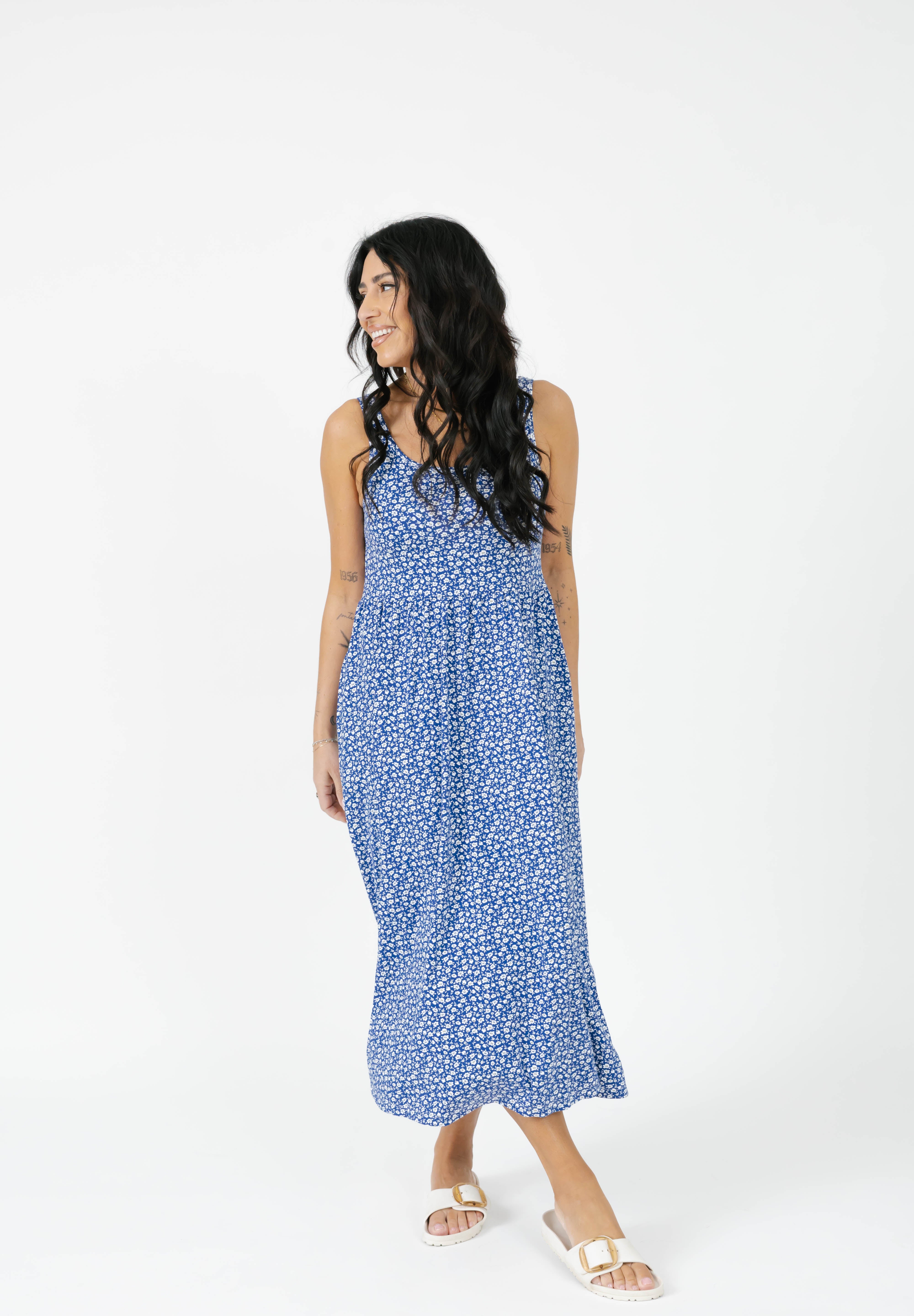 camille midi dress Camille Midi Dress in Bluebell – Smash + Tess