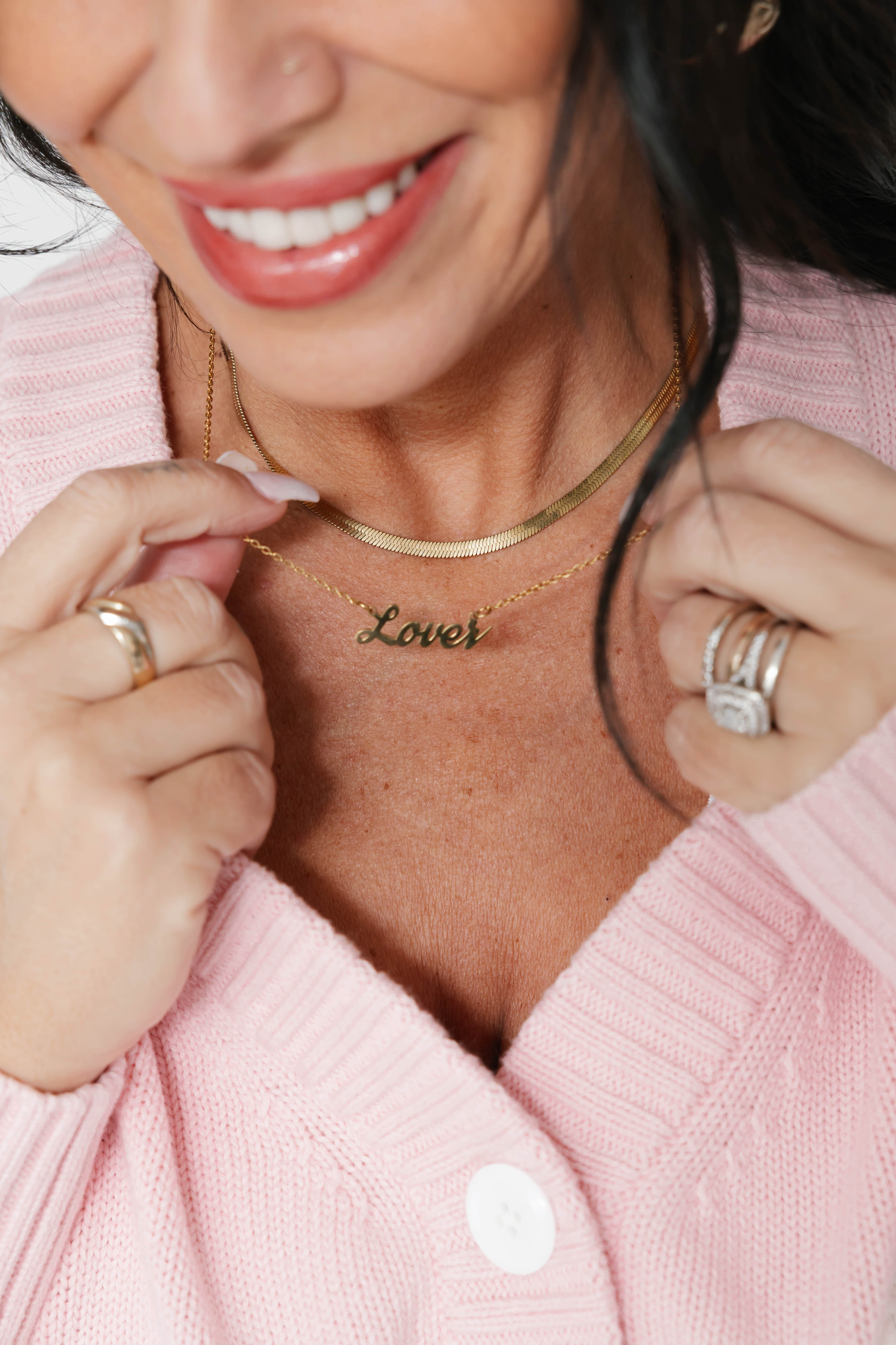 S+T x Auntie Pretty Lover Box in Pink/Ivory