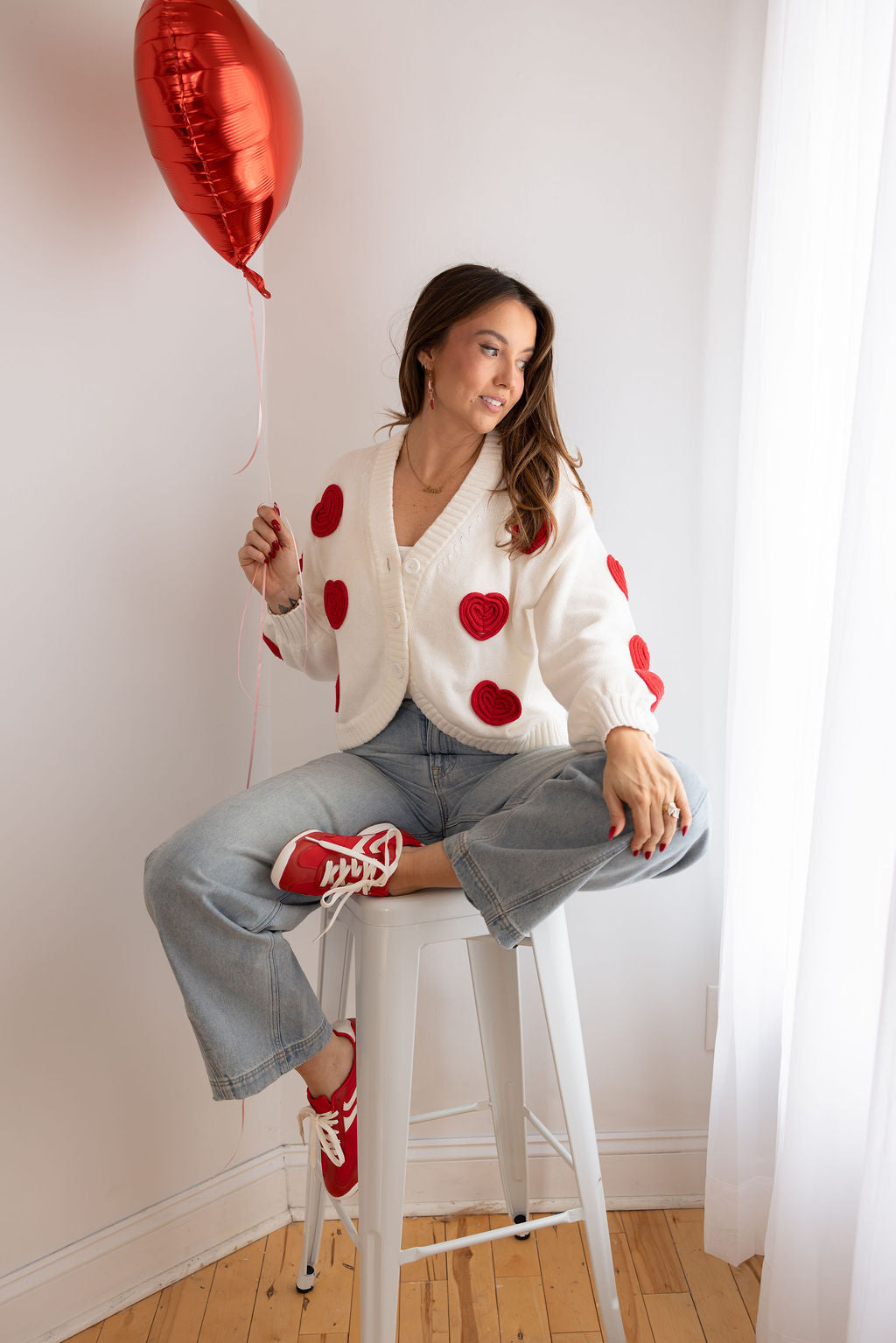 S+T x Auntie Pretty Lover Box in Ivory/Red