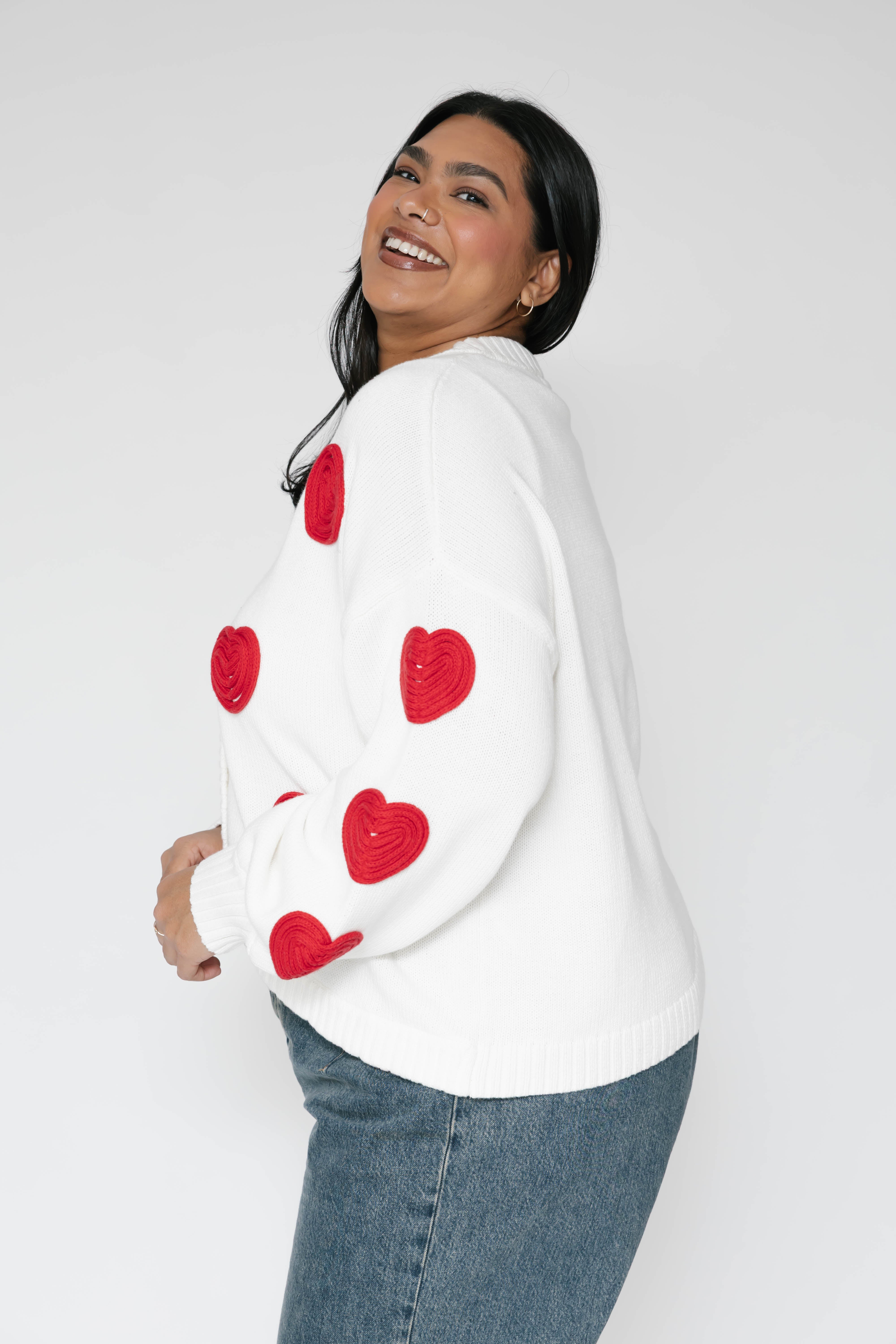 S+T x Auntie Pretty Lover Box in Ivory/Red