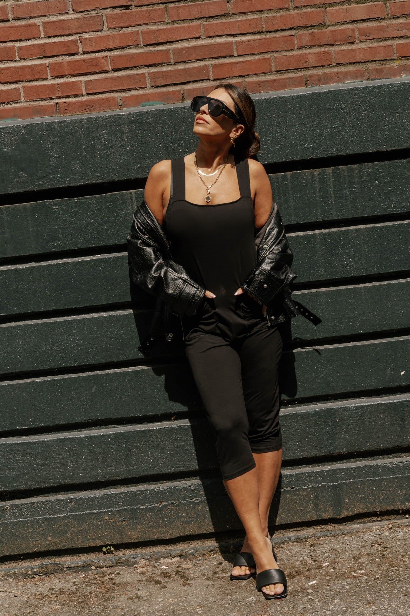 Capri Romperalls in Midnight Black