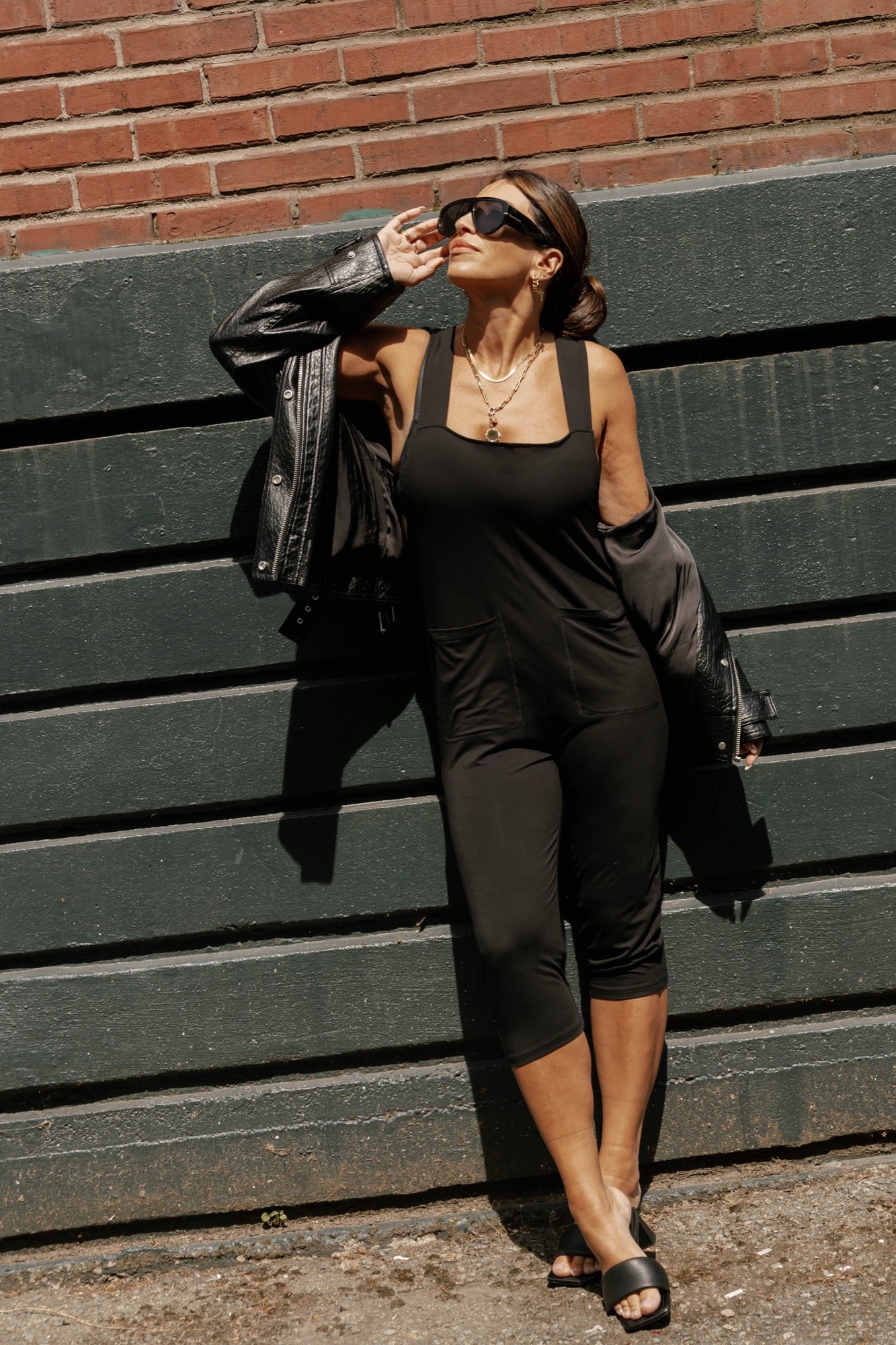 Capri Romperalls in Midnight Black