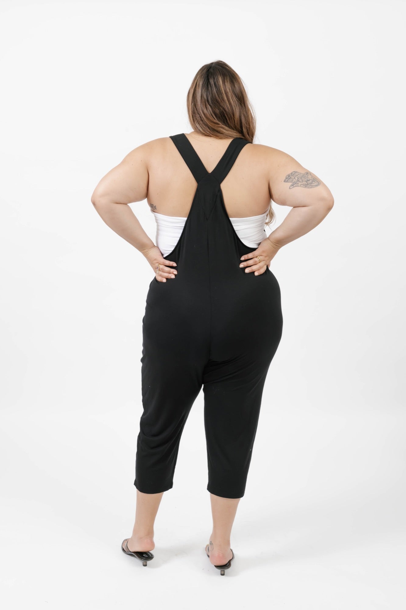Capri Romperalls in Midnight Black
