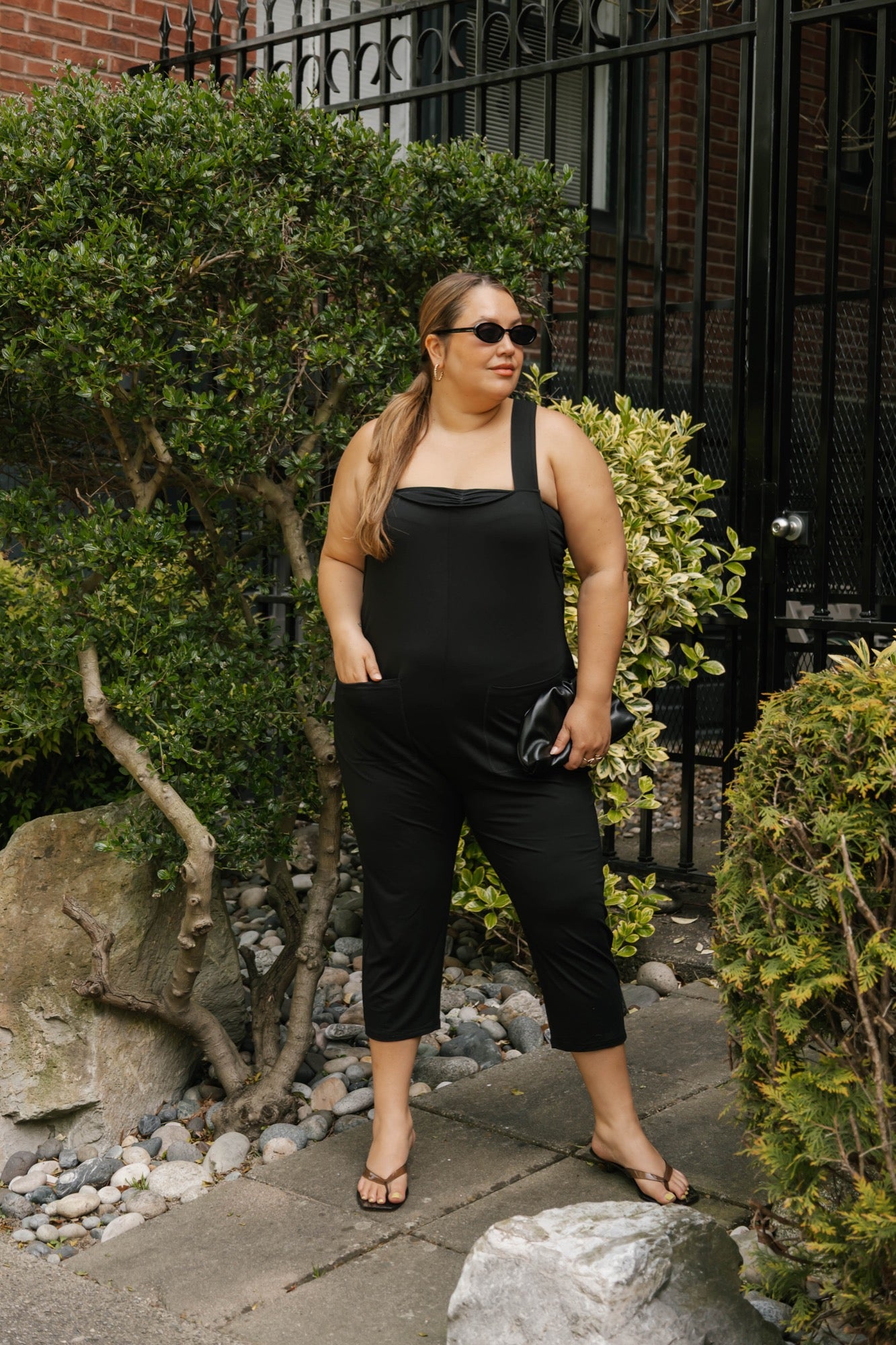 Capri Romperalls in Midnight Black