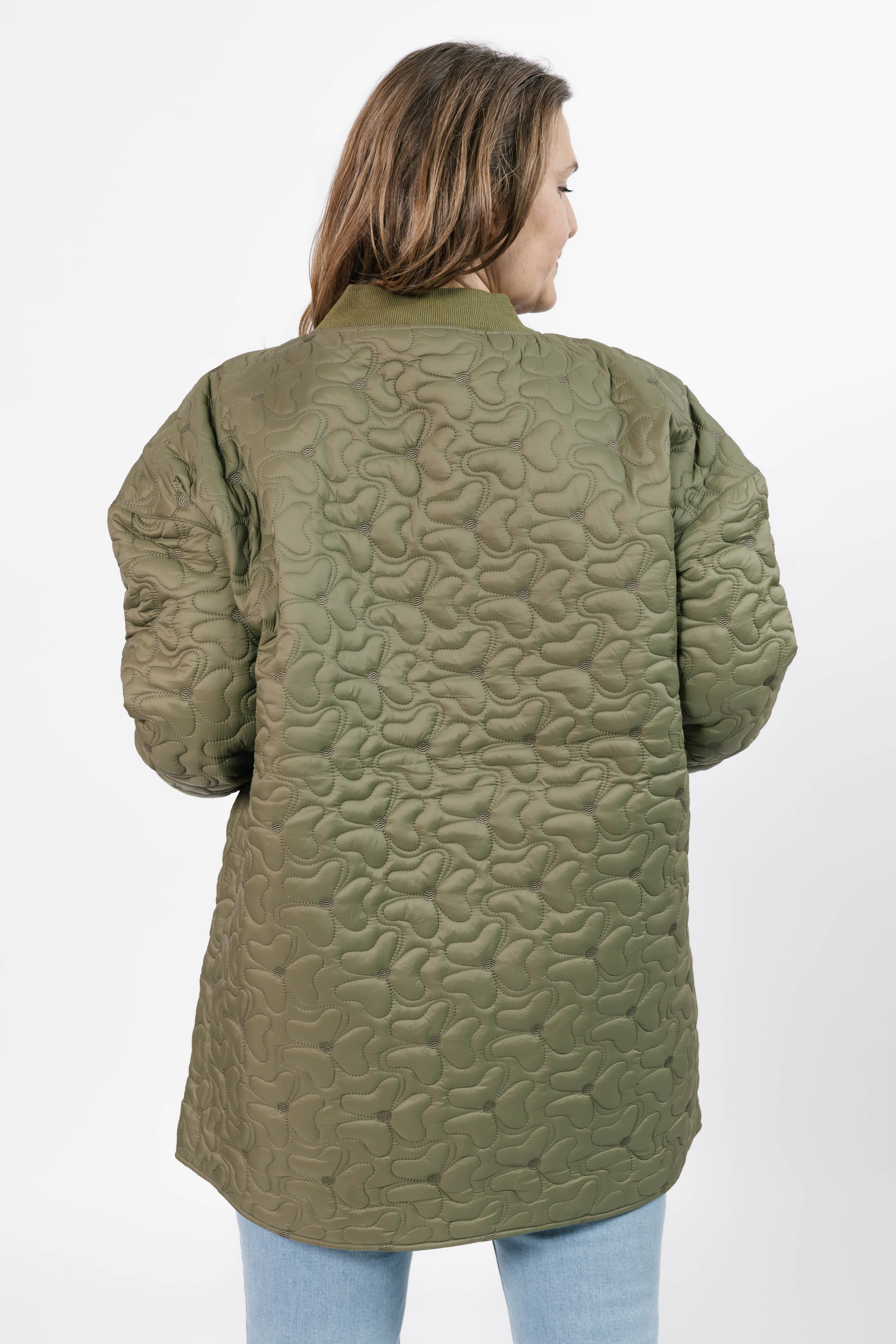 Carson Quilted Jacket in Burnt Olive