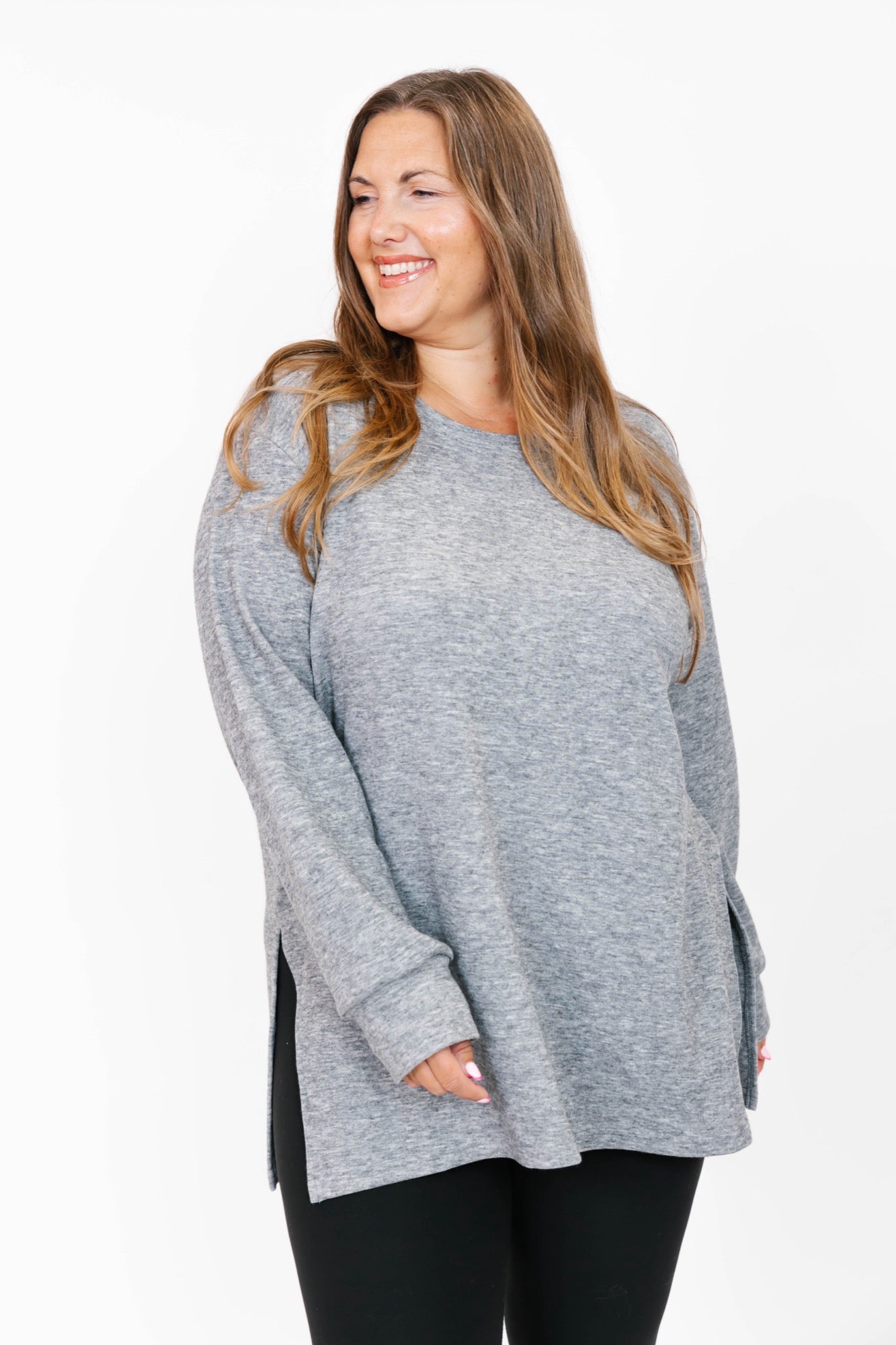 Short Chelsea Tunic in Fog Grey