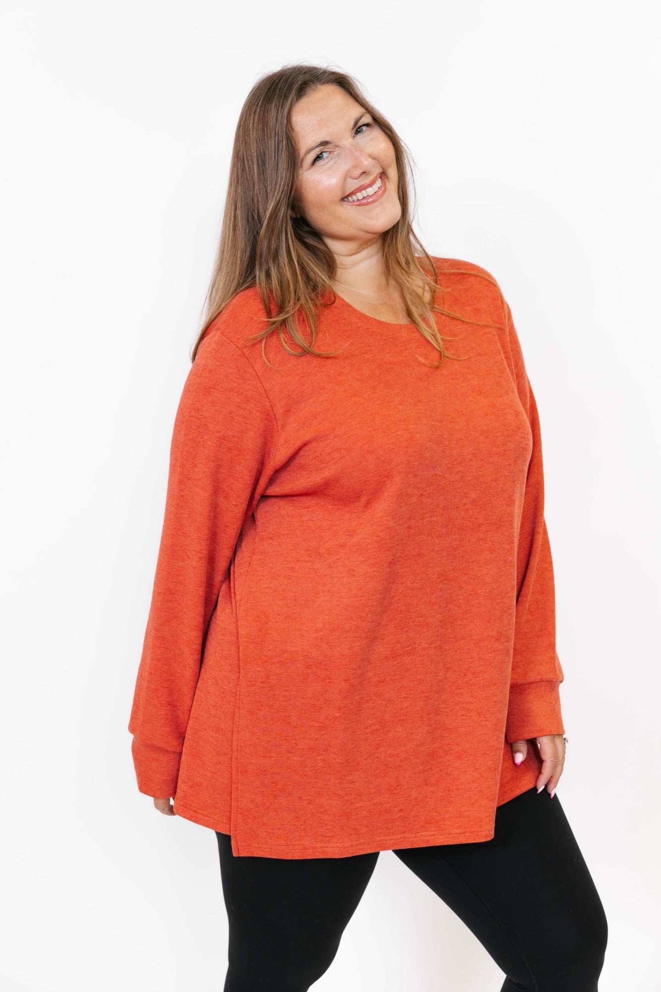 Short Chelsea Tunic in Burnt Sienna