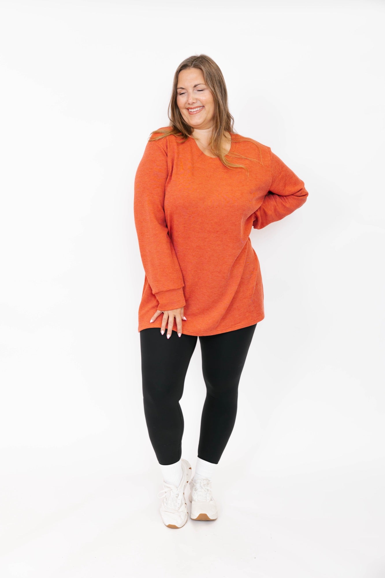 Short Chelsea Tunic in Burnt Sienna