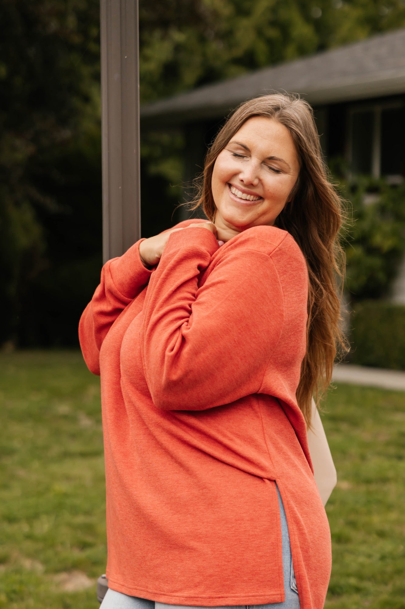 Short Chelsea Tunic in Burnt Sienna