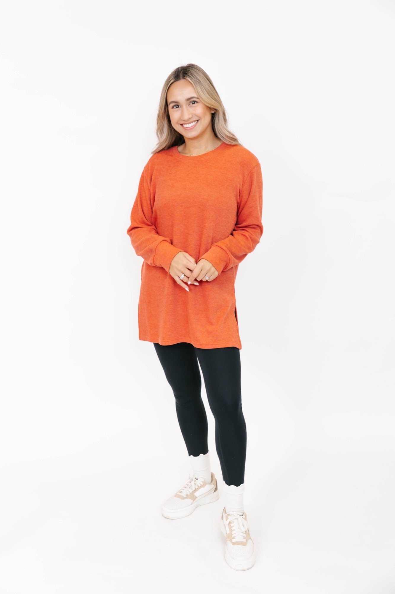 Short Chelsea Tunic in Burnt Sienna