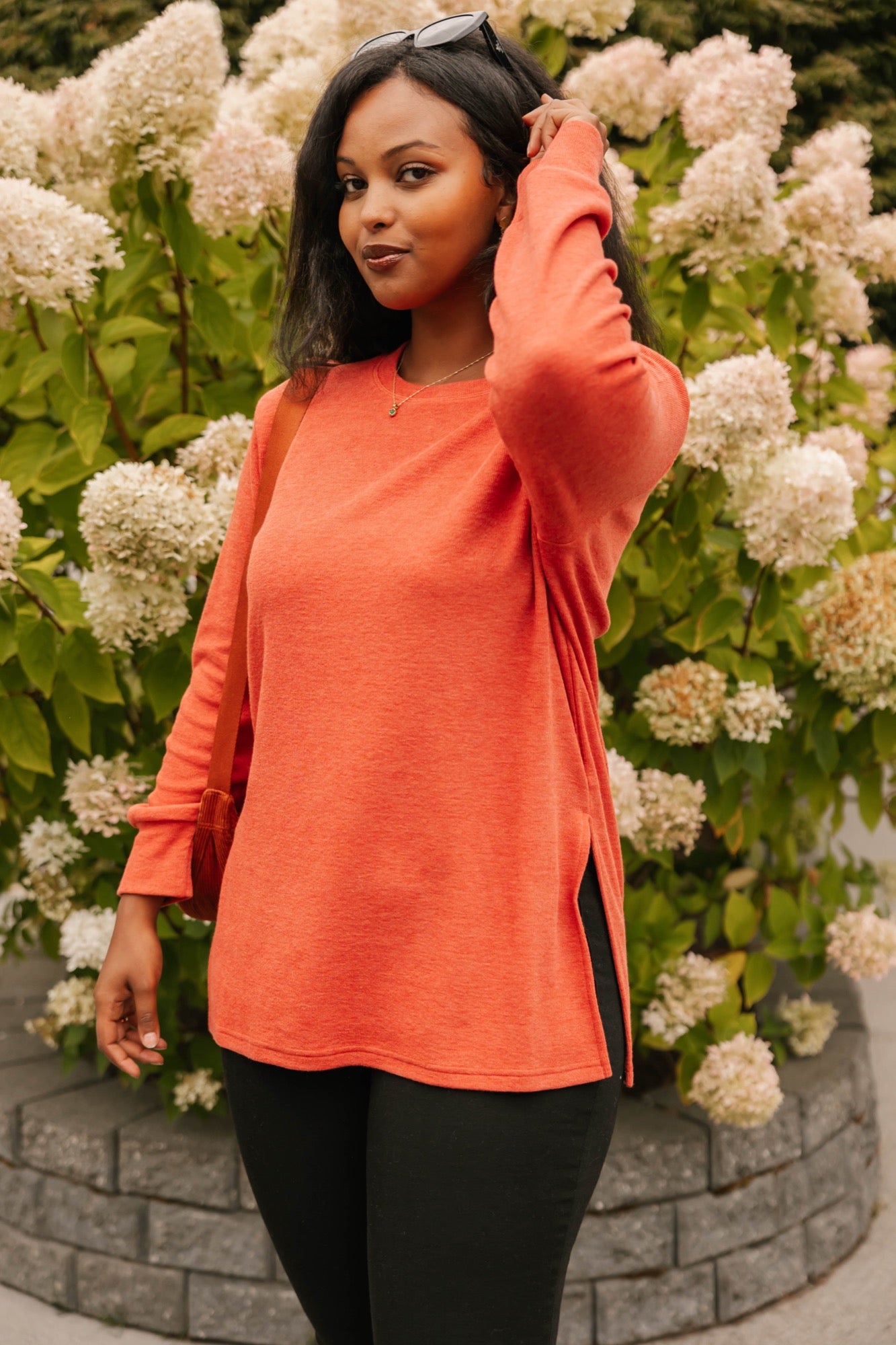 Short Chelsea Tunic in Burnt Sienna