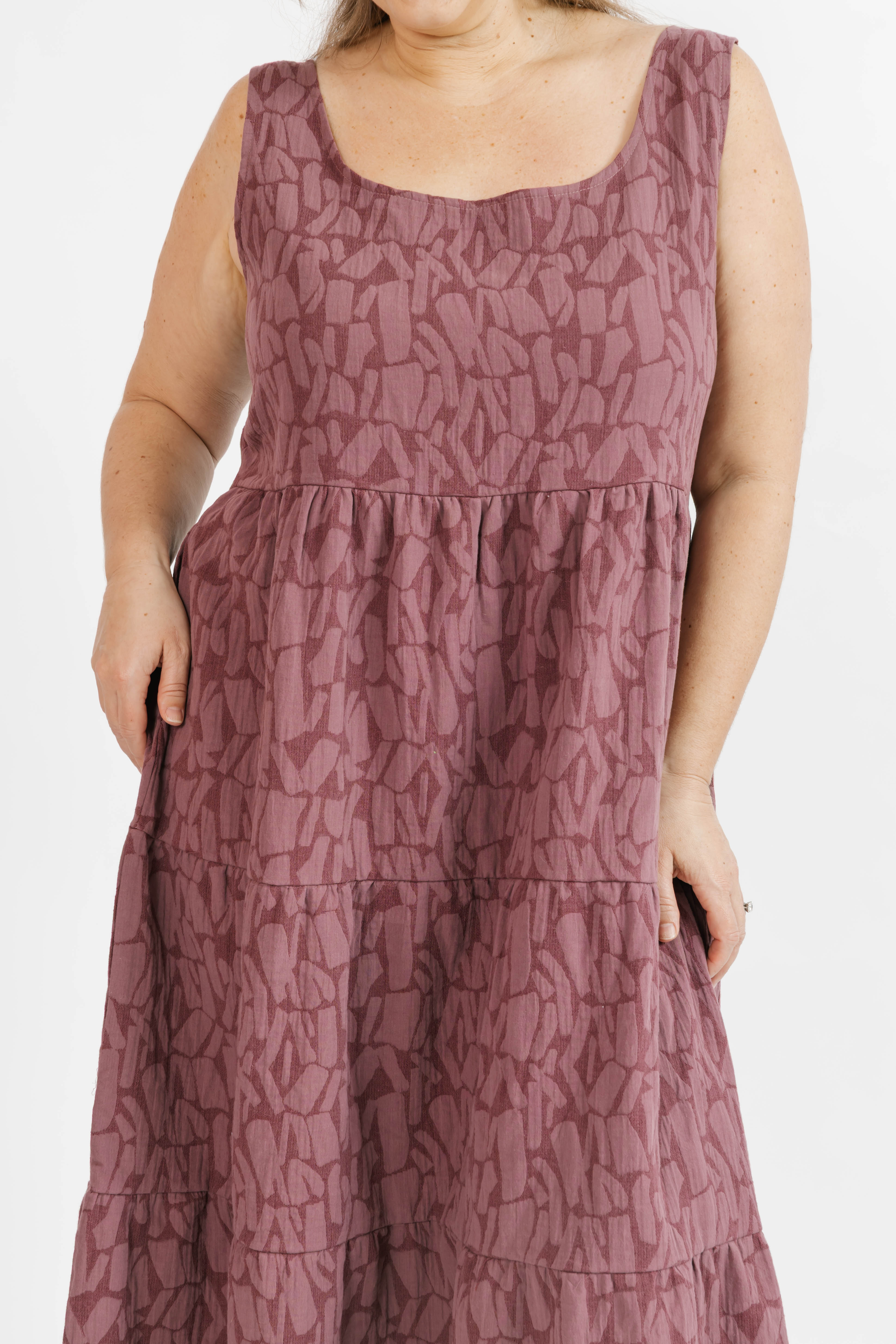 Wesley Dress in Mauve