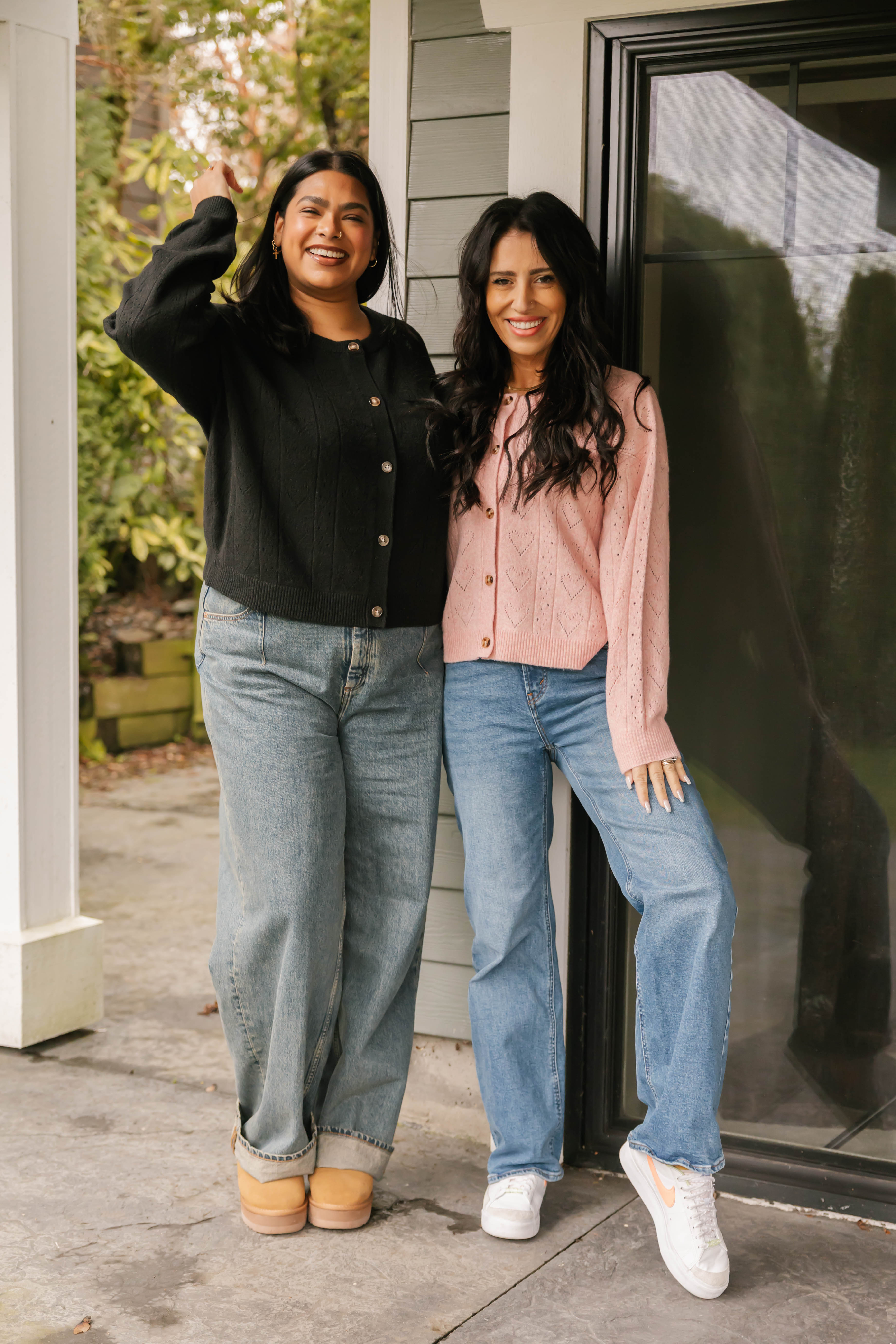 Crush On You Cardigan in Midnight Black