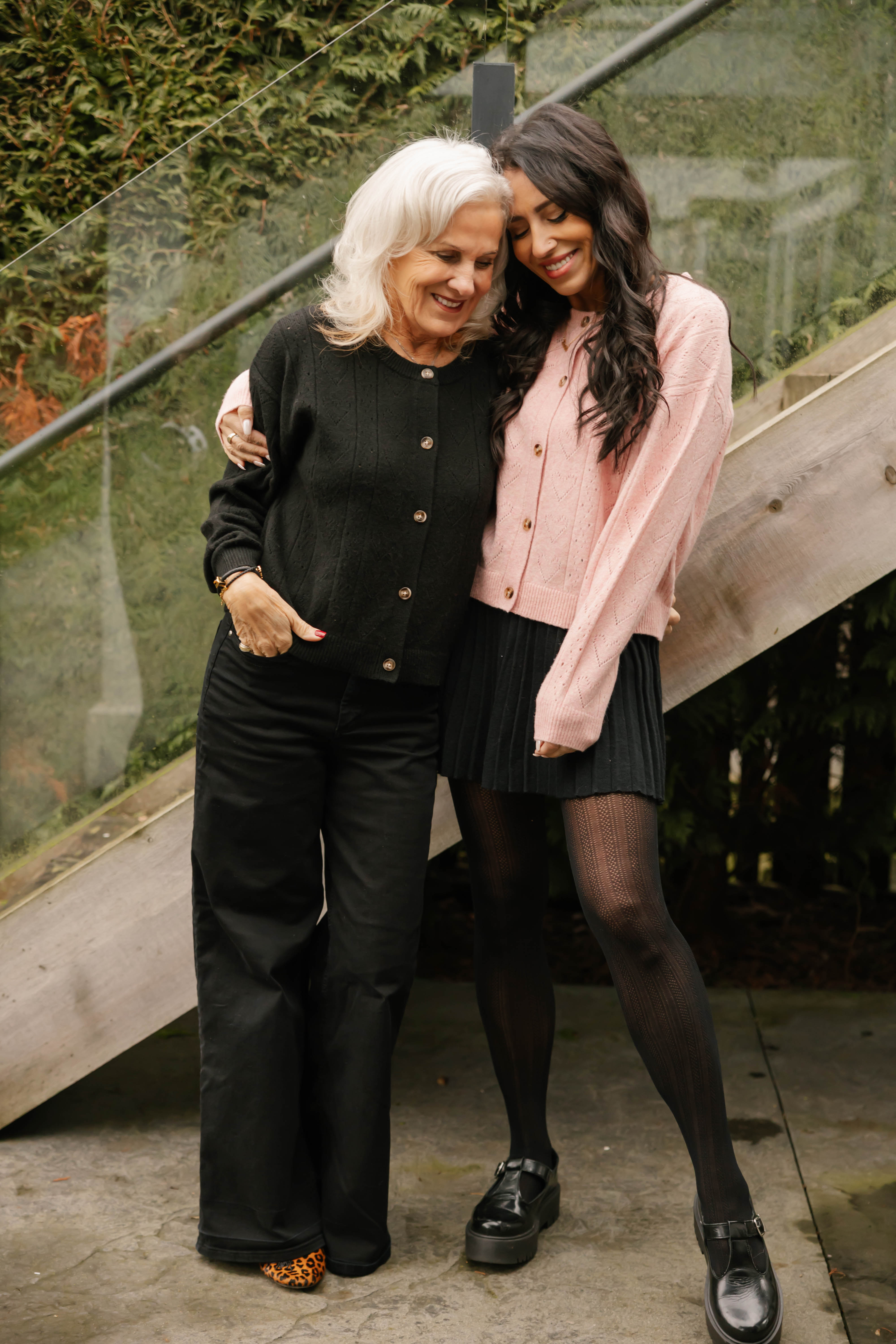 Crush On You Cardigan in Midnight Black