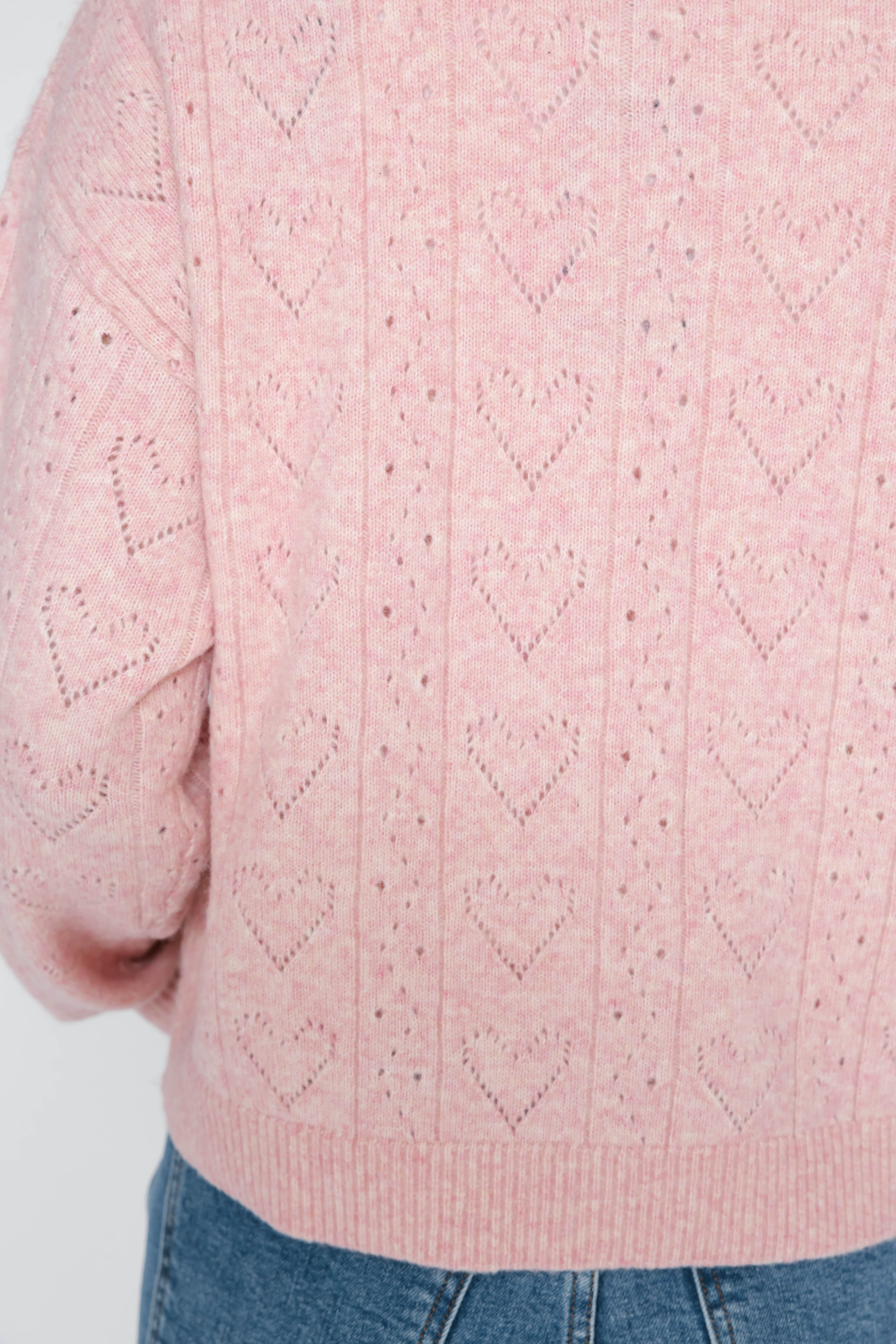Crush On You Cardigan in Soft Pink