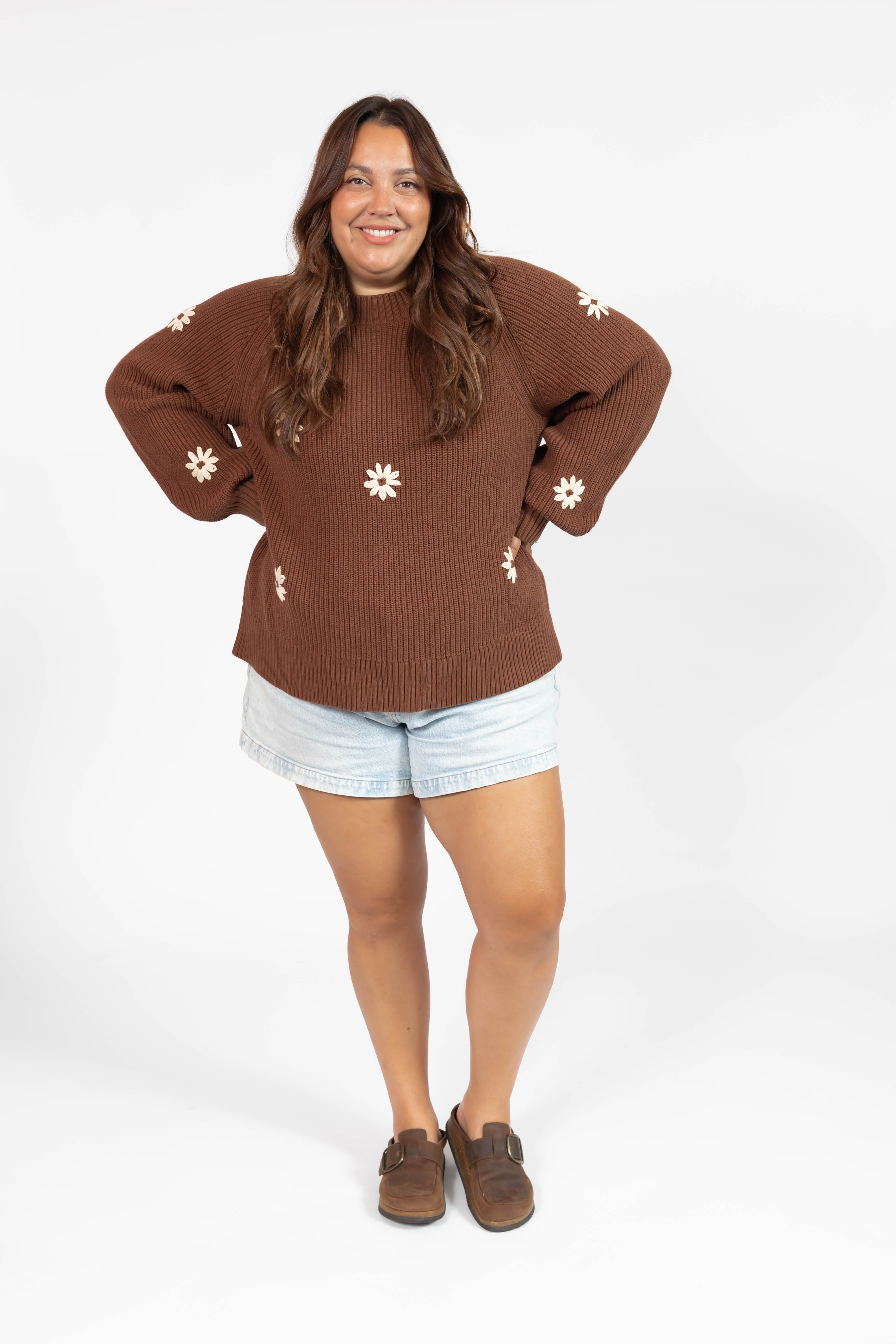 Daisy Sweater in Chestnut