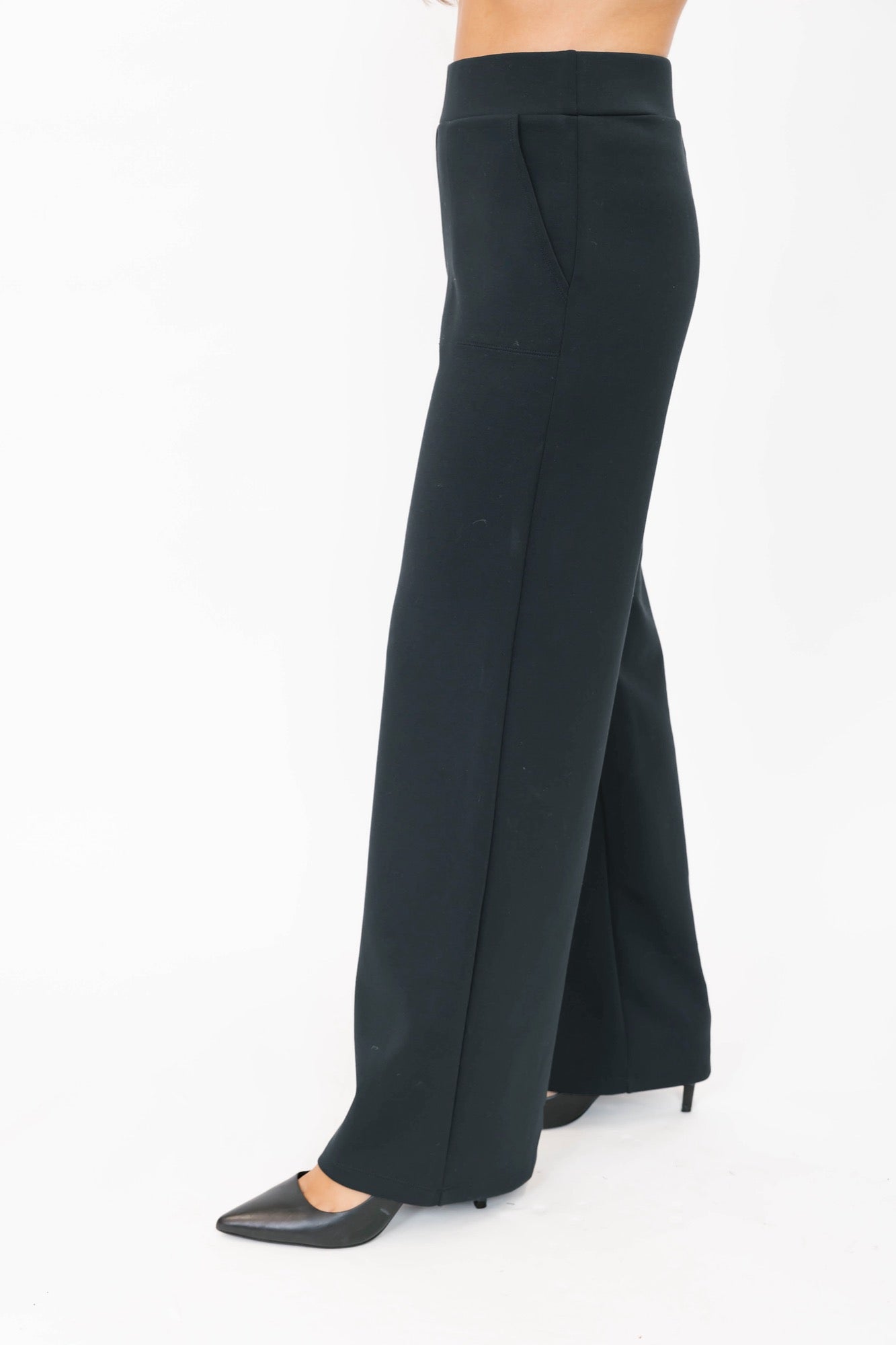 Demie Scuba Pants in Dark Grey