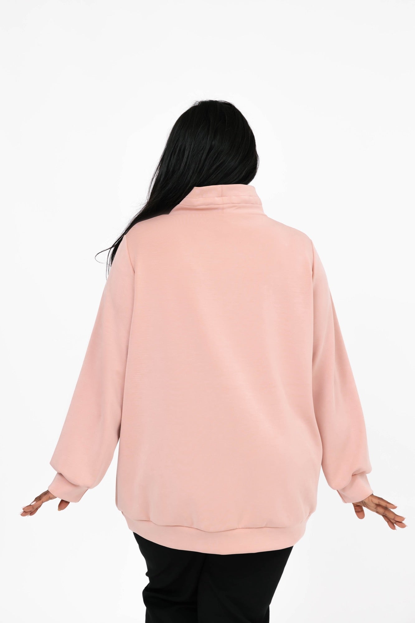 Drew Microscuba Mock Neck in Pretty Pink