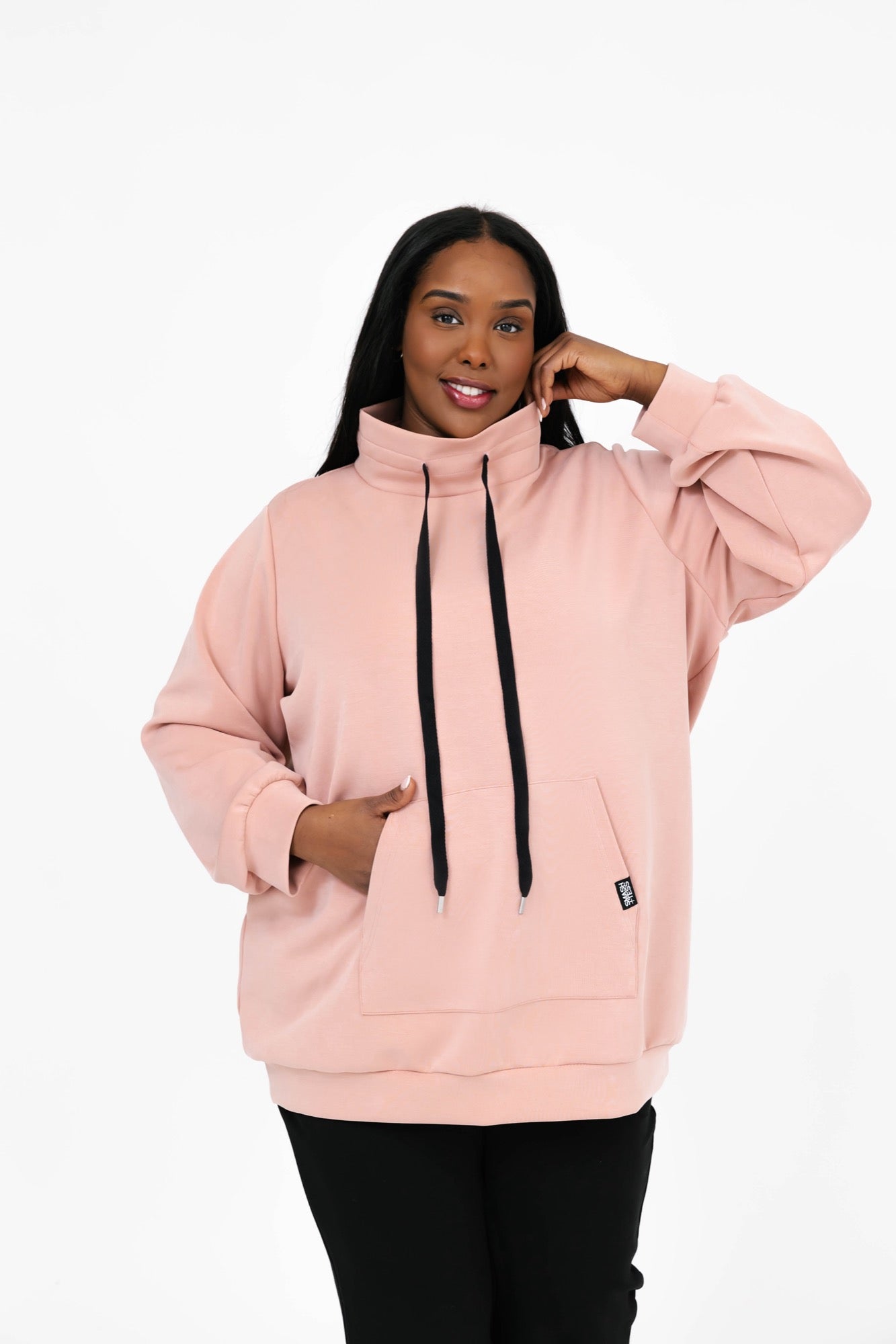 Drew Microscuba Mock Neck in Pretty Pink