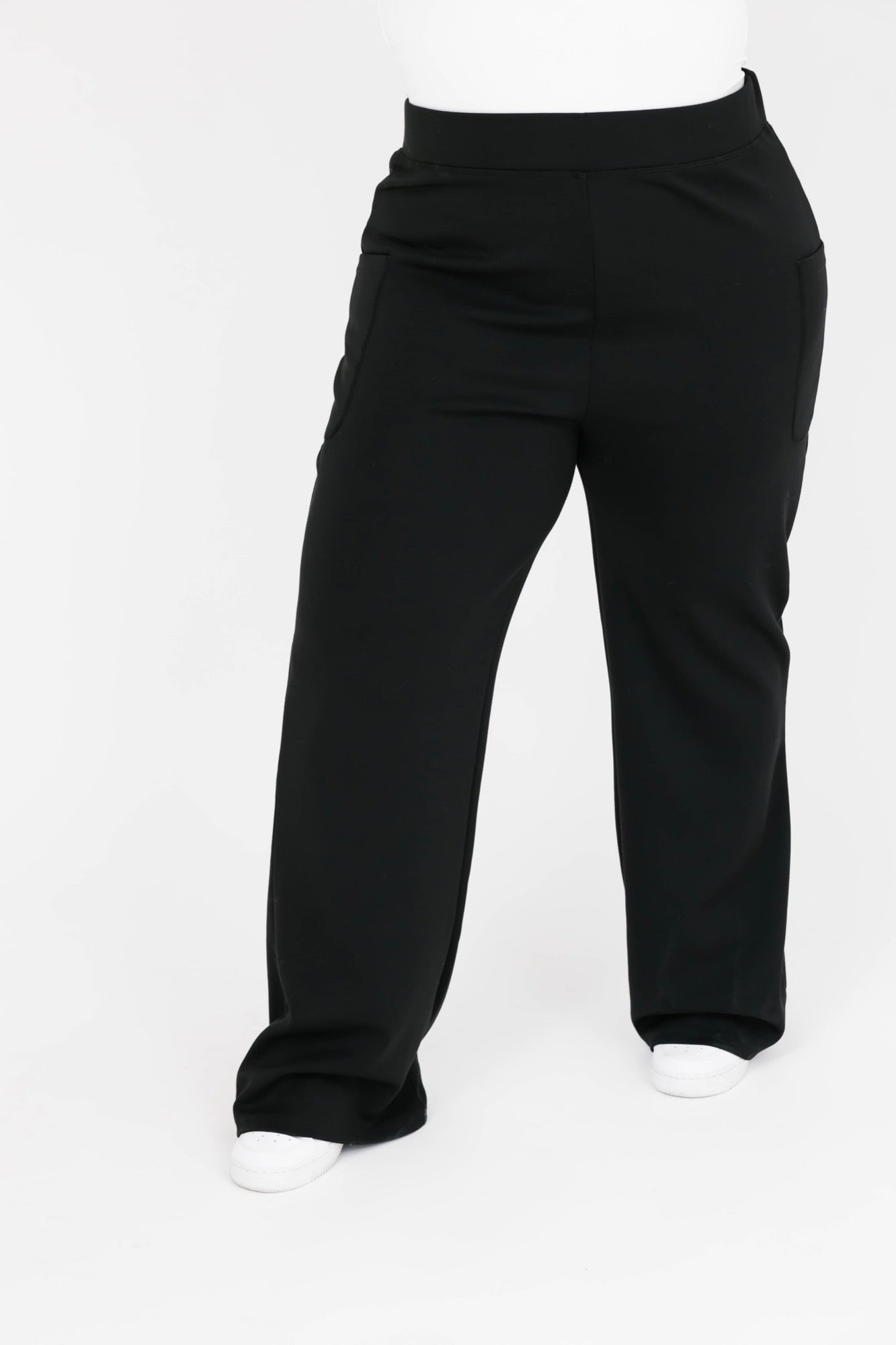 Drew Microscuba Bootcut Pant in Midnight Black