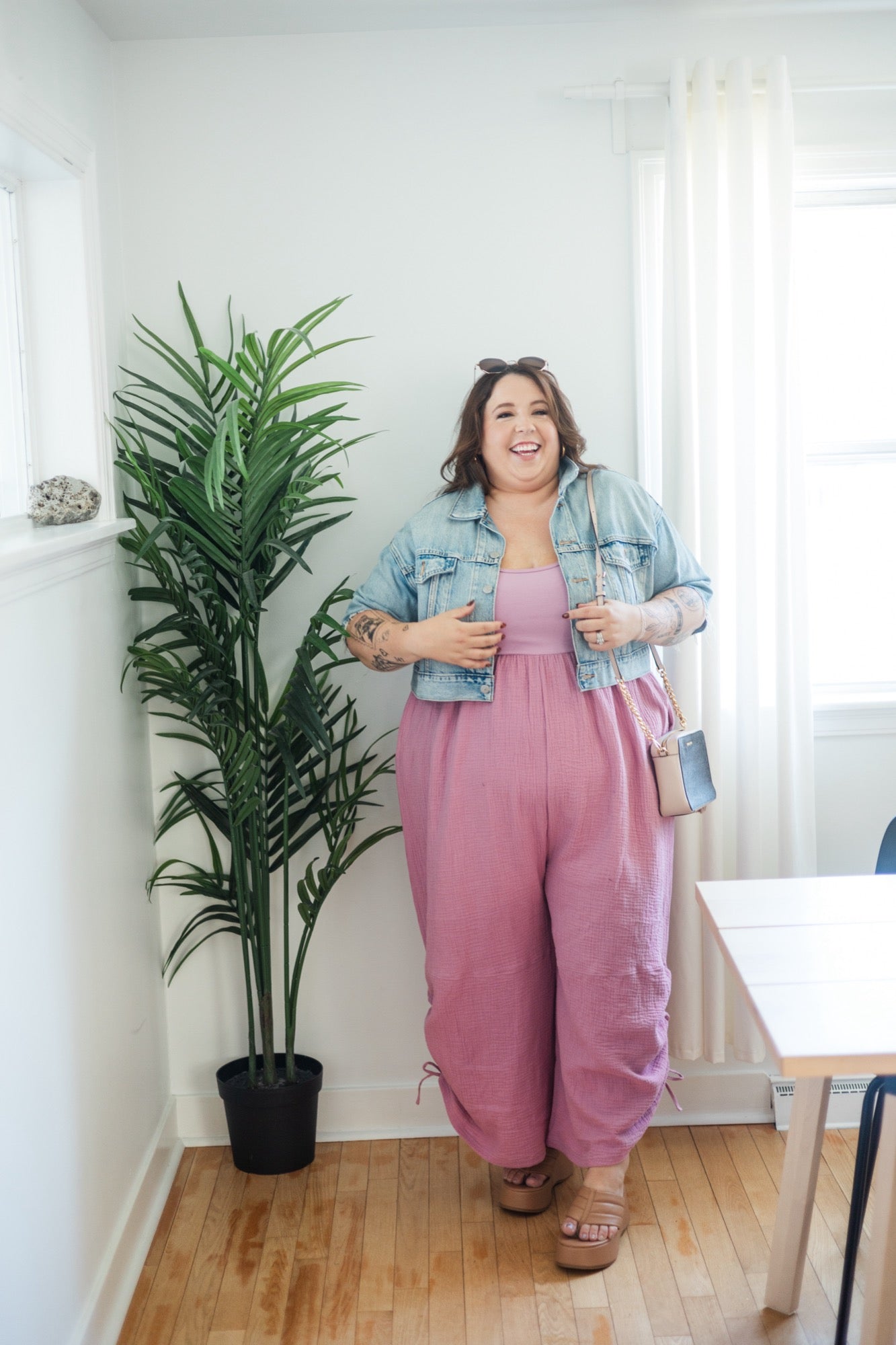 Desert Romper in Prickly Pear Pink