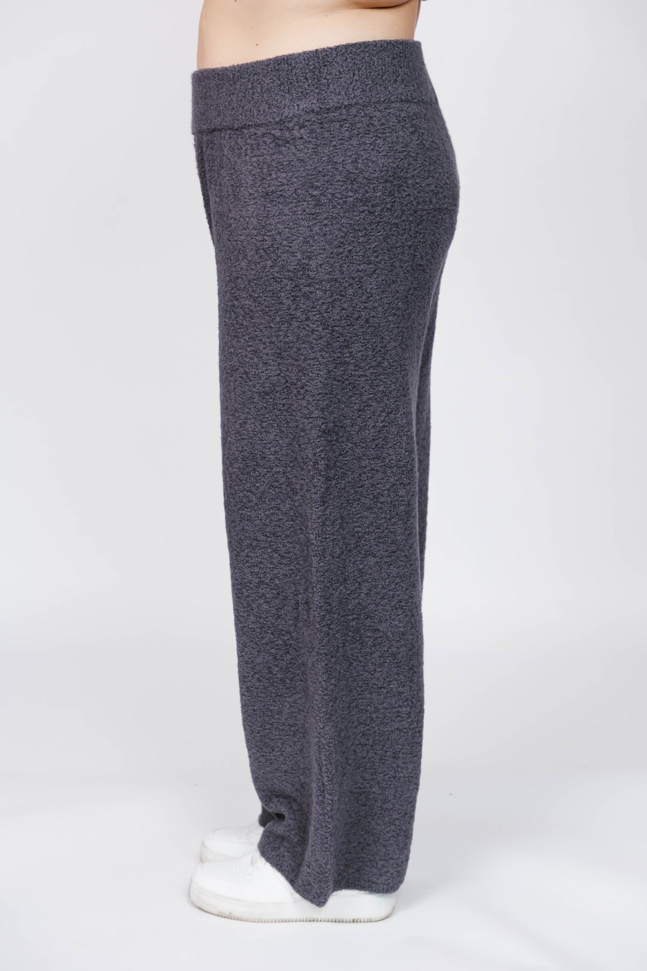 Soft Love Wide Leg Pant in Cool Grey